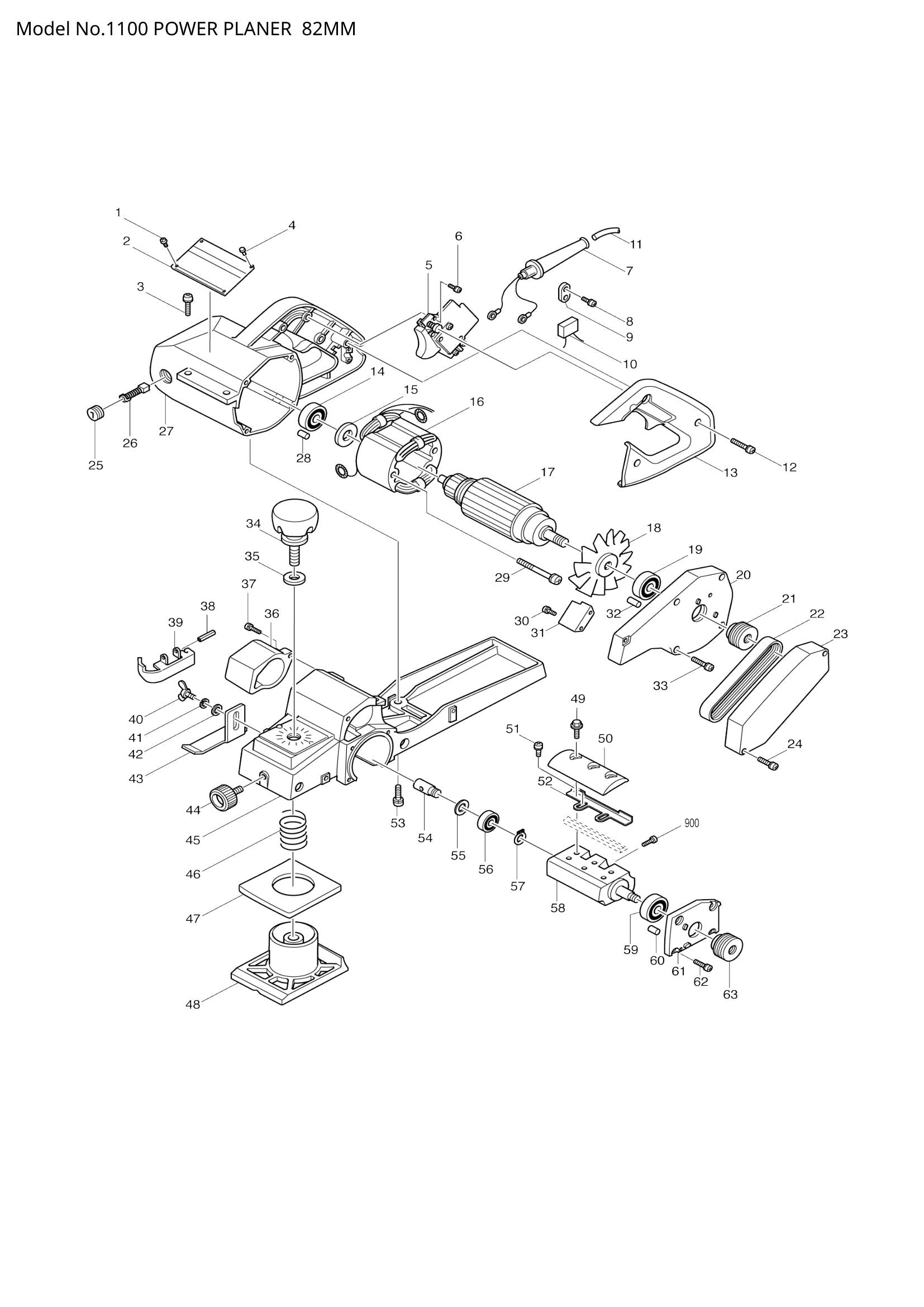 1100 exploded view