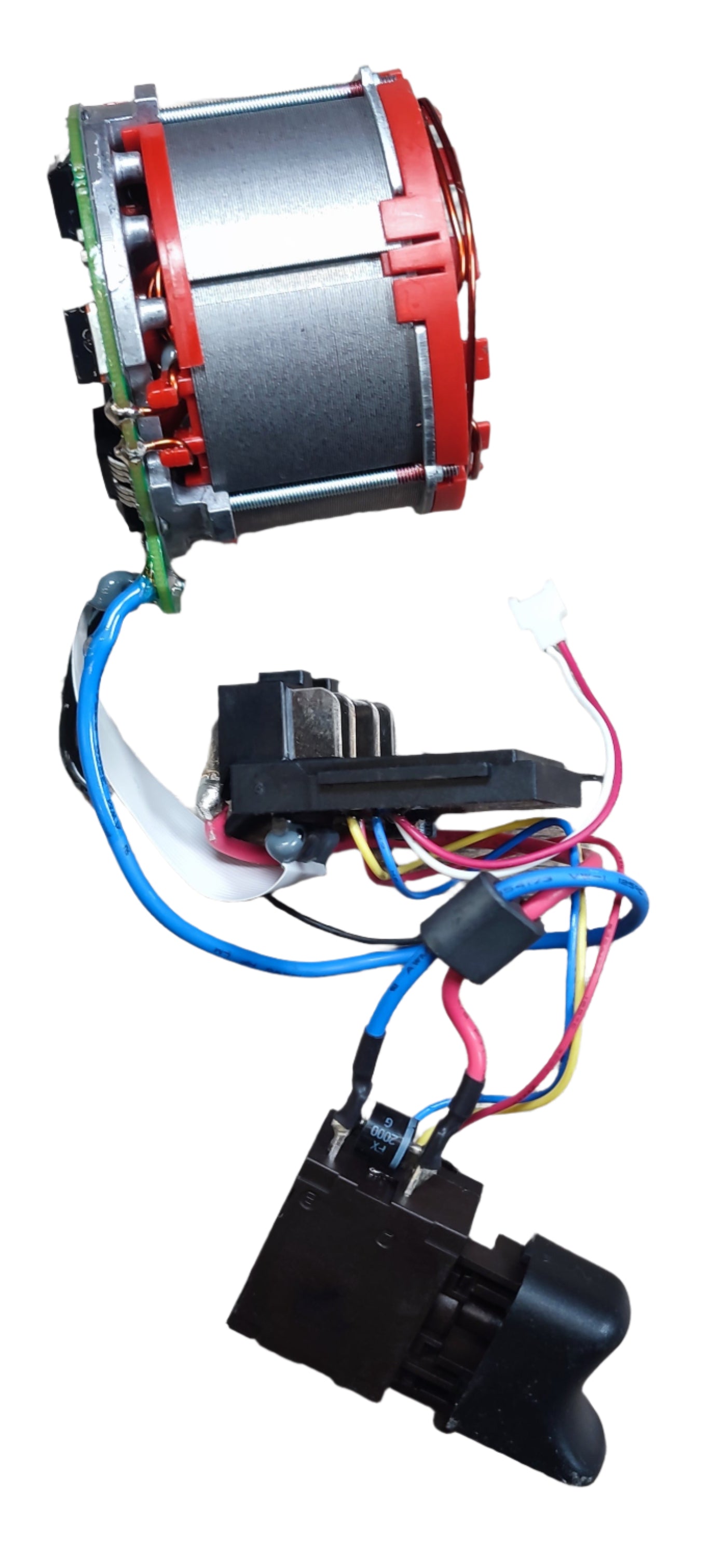 Milwaukee M18 CSX Electronic Switch 4931453361 spare part with wiring and connections for power tools.