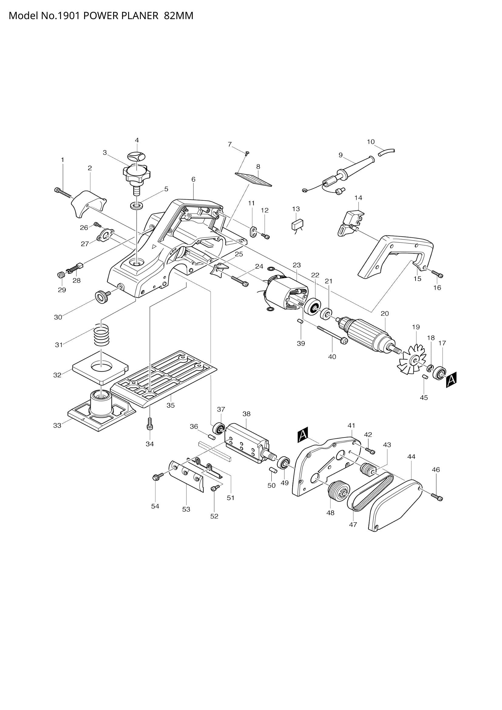 1901 exploded view