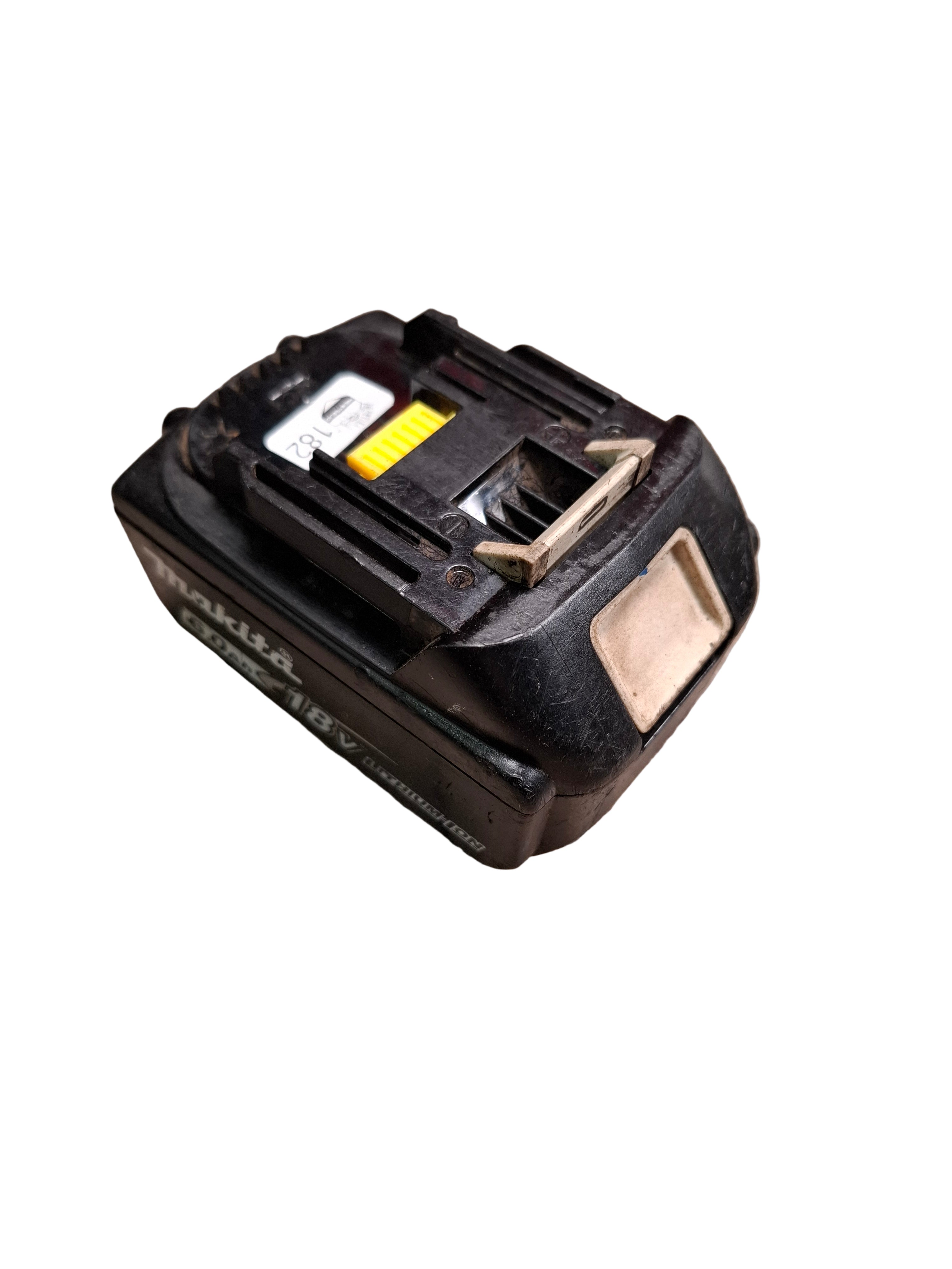 Makita 18V 6 Ah Akumuliatorius naudotas BL1860B.