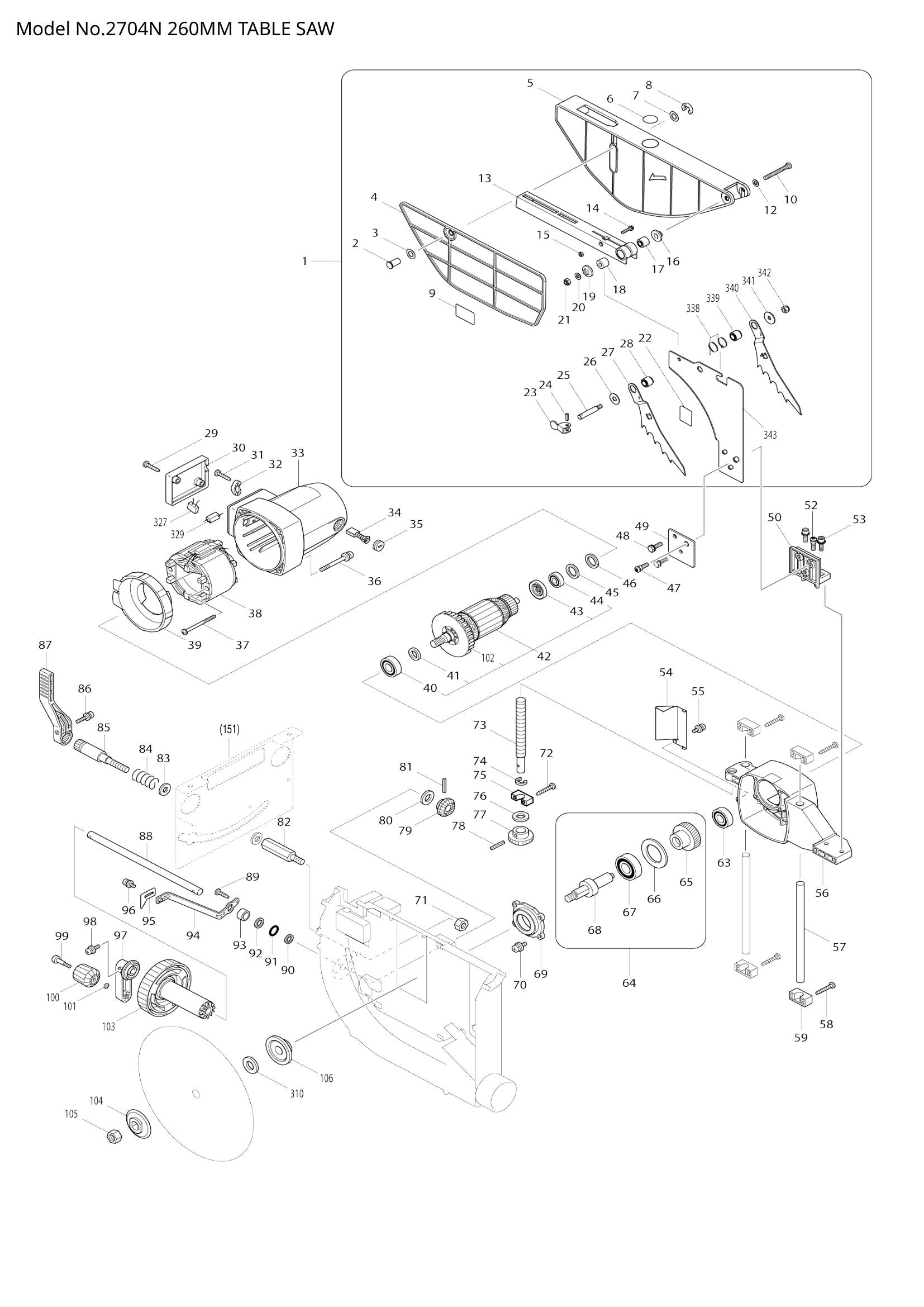 2704N exploded view