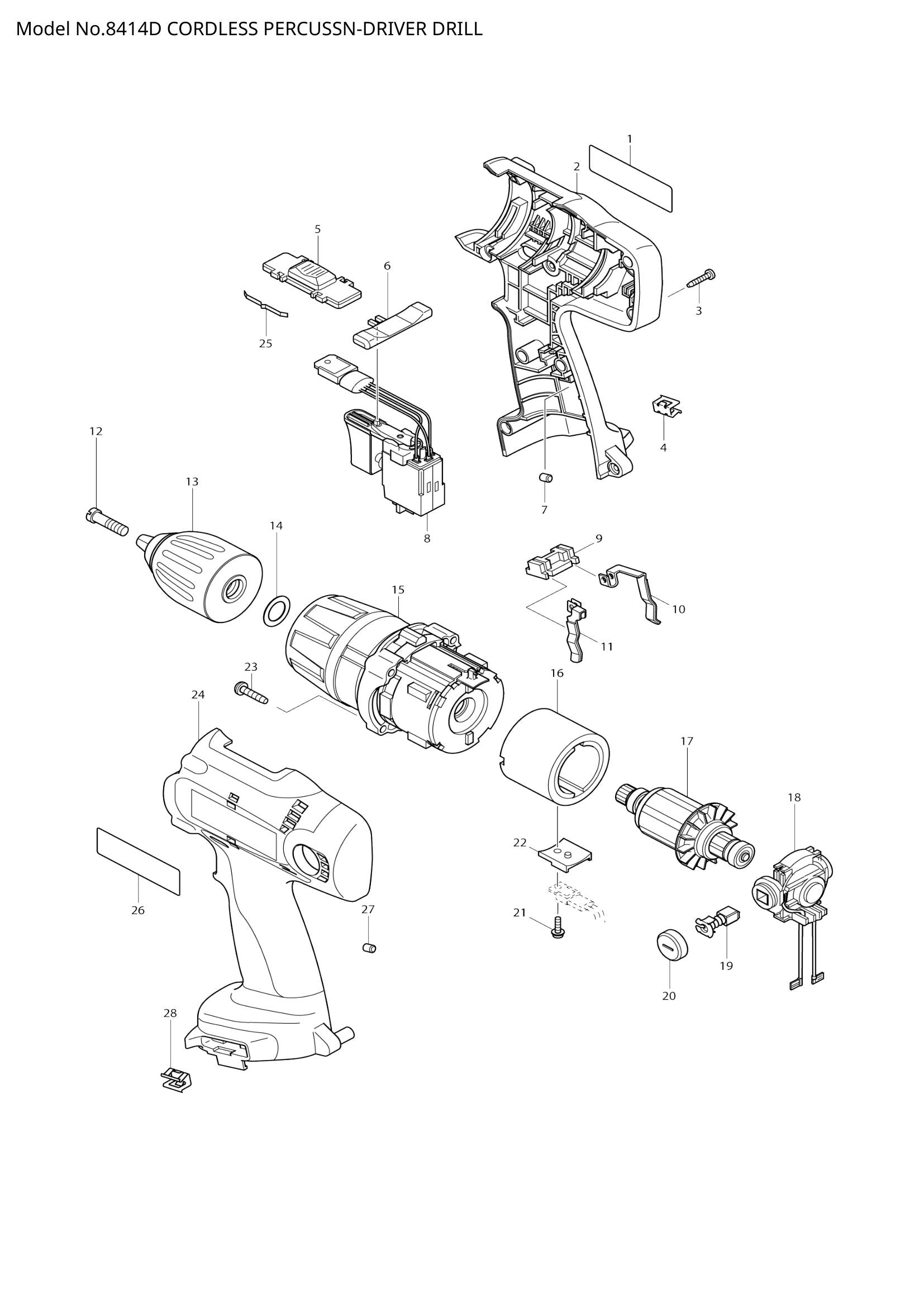 8414D exploded view