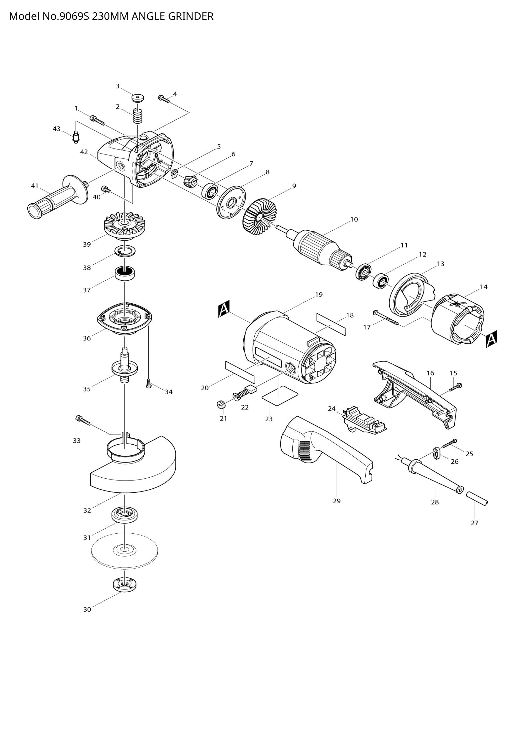 9069S exploded view