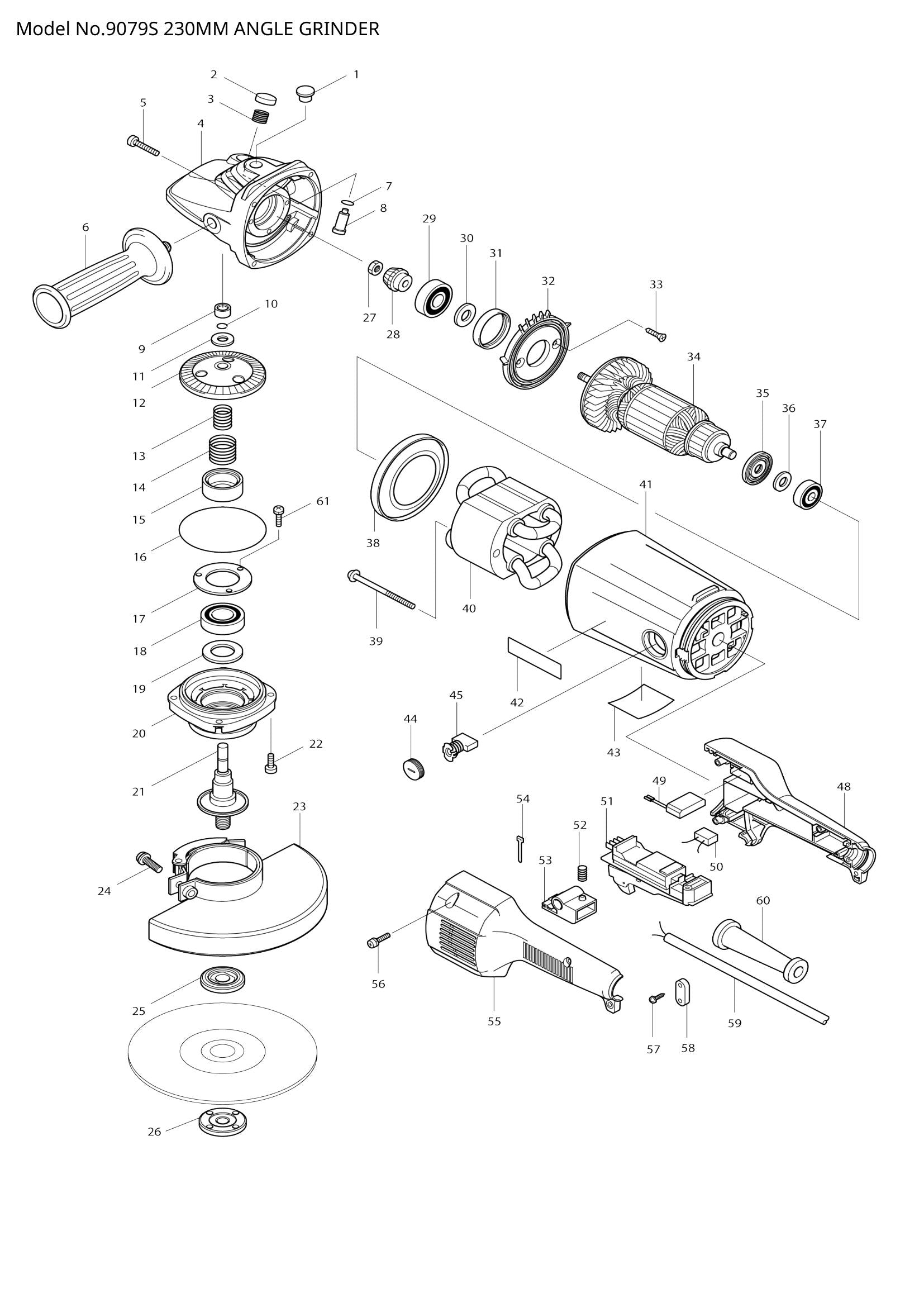 9079S exploded view