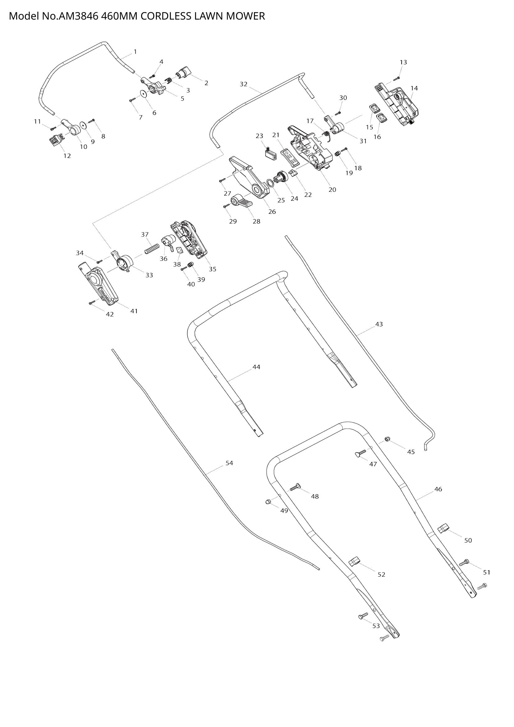 AM3846 exploded view