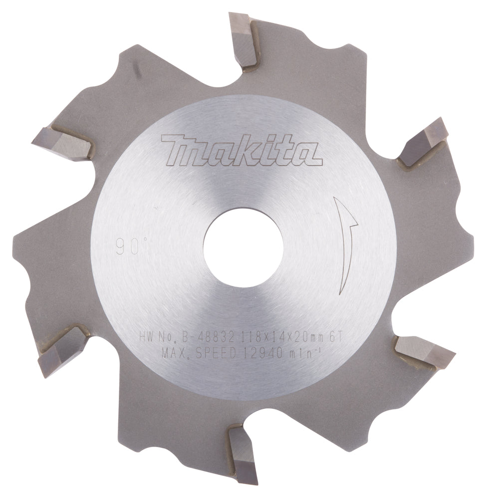Makita B-48832 T.C.T. Sägeblatt 118x14x20mm 5° T6 SPEZIAL für Aluminium-Verbundwerkstoffe