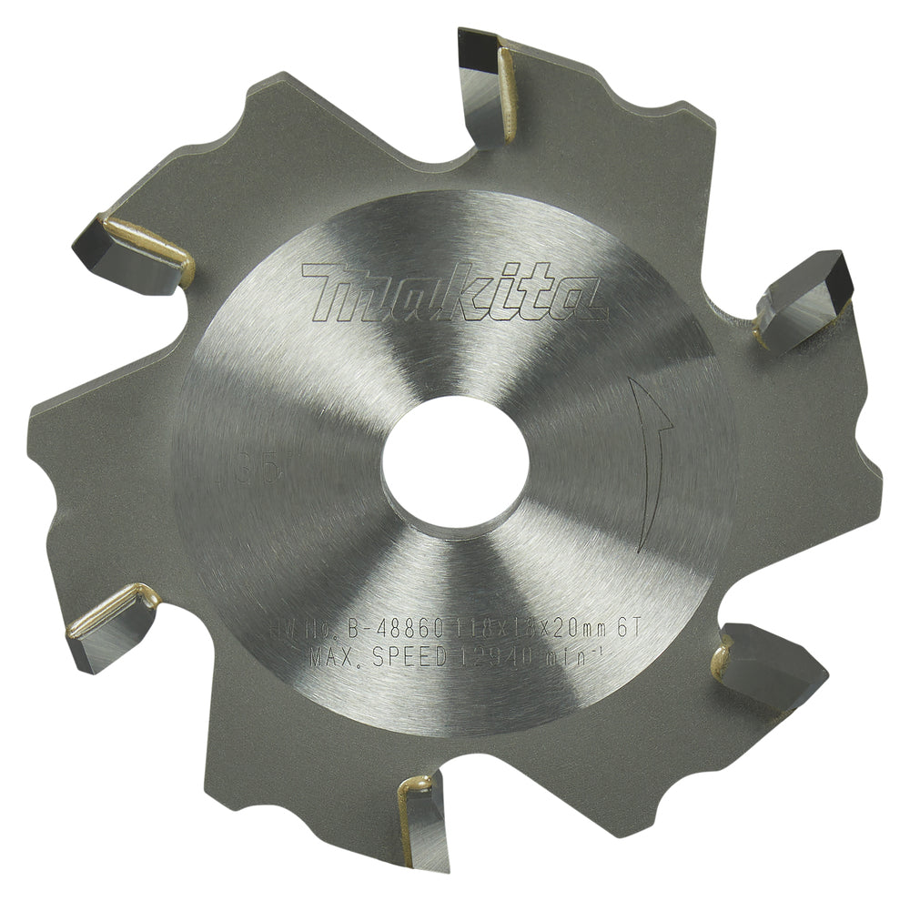 Makita B-48860 T.C.T. Sägeblatt 118X18X20mm 5° T6 SPEZIAL für Aluminium-Verbundwerkstoffe