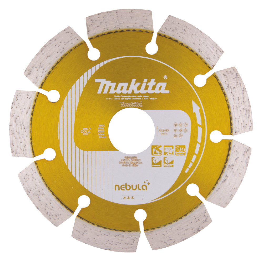 Makita B-53986 Deimantinis diskas 115 mm, Nebula, Sausas ir šlapias