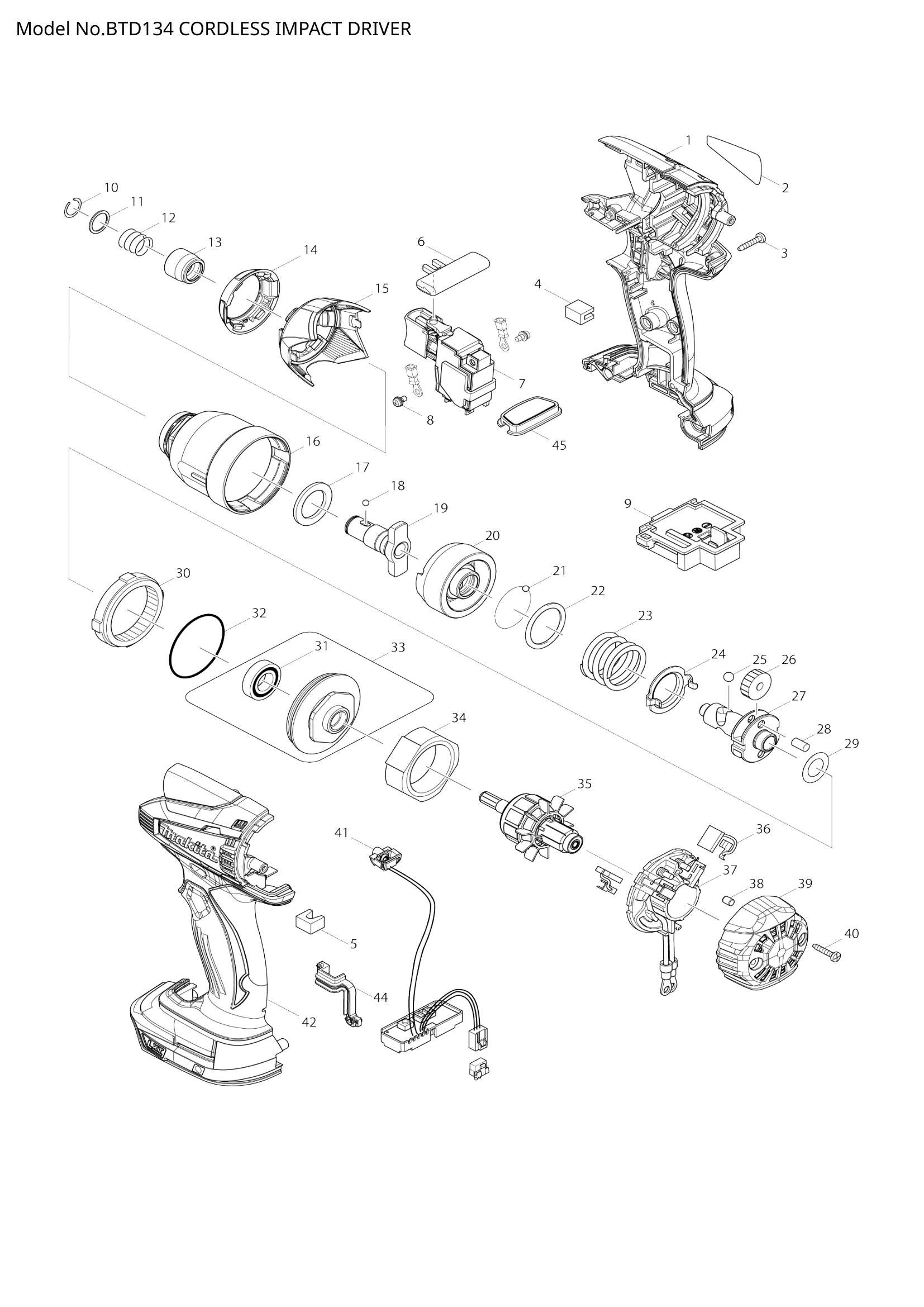 BTD134 exploded view