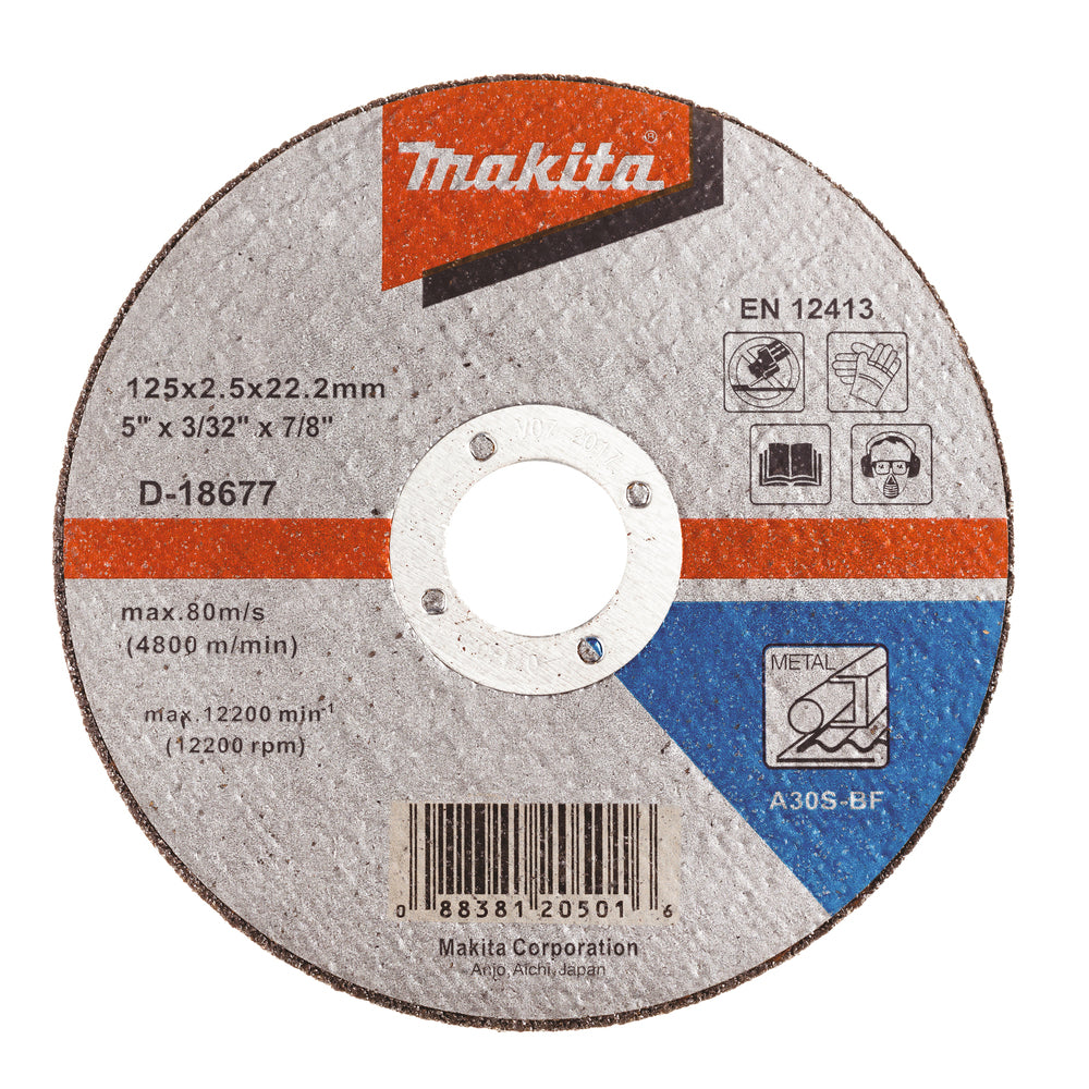 Makita D-18677 Trennscheibe 125 x 2,5 x 22,23 mm
