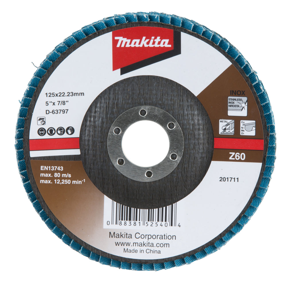 Makita D-63797 Fächerscheibe 125 x 22,23 mm, Z60