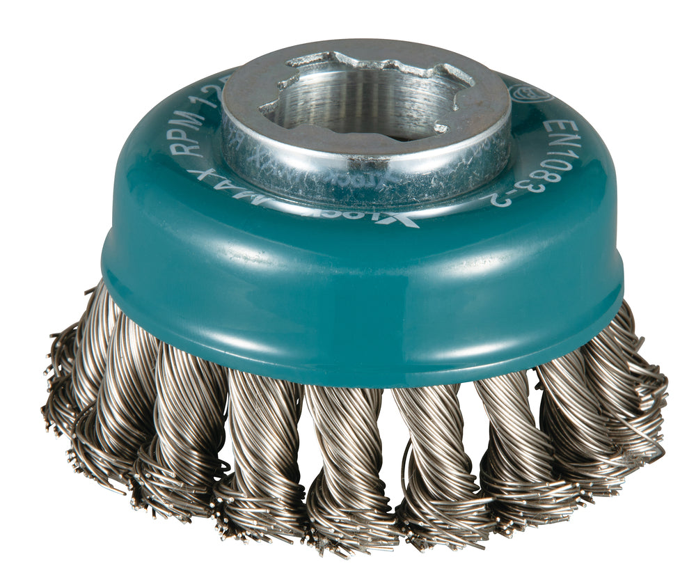 Makita D-73330 Topfbürste, geknoteter Draht, 80 mm, X-LOCK