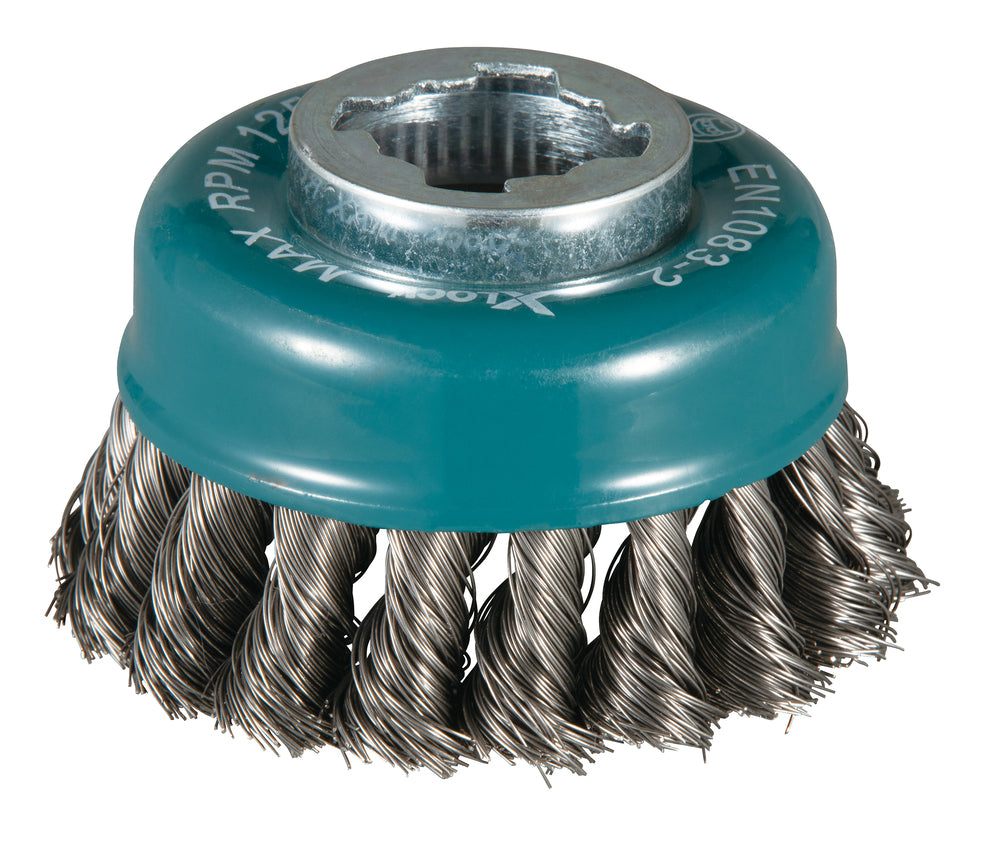 Makita D-73374 Topfbürste, geknoteter Draht, 80 mm, X-LOCK