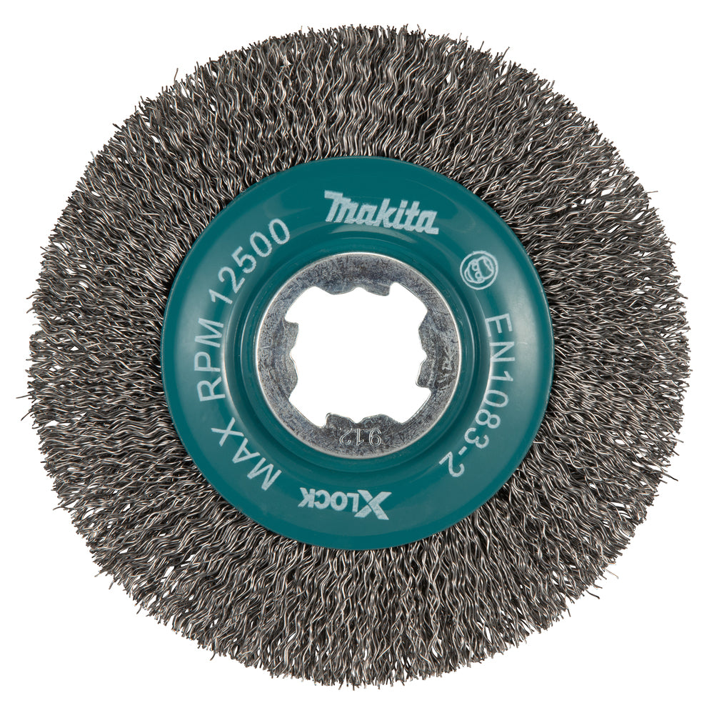 Makita D-73427 Drahtbürste, gecrimpter Draht, 115 mm, X-LOCK