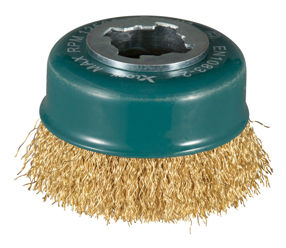Makita D-73433 Topfbürste, gecrimpter Draht, 75 mm, X-LOCK