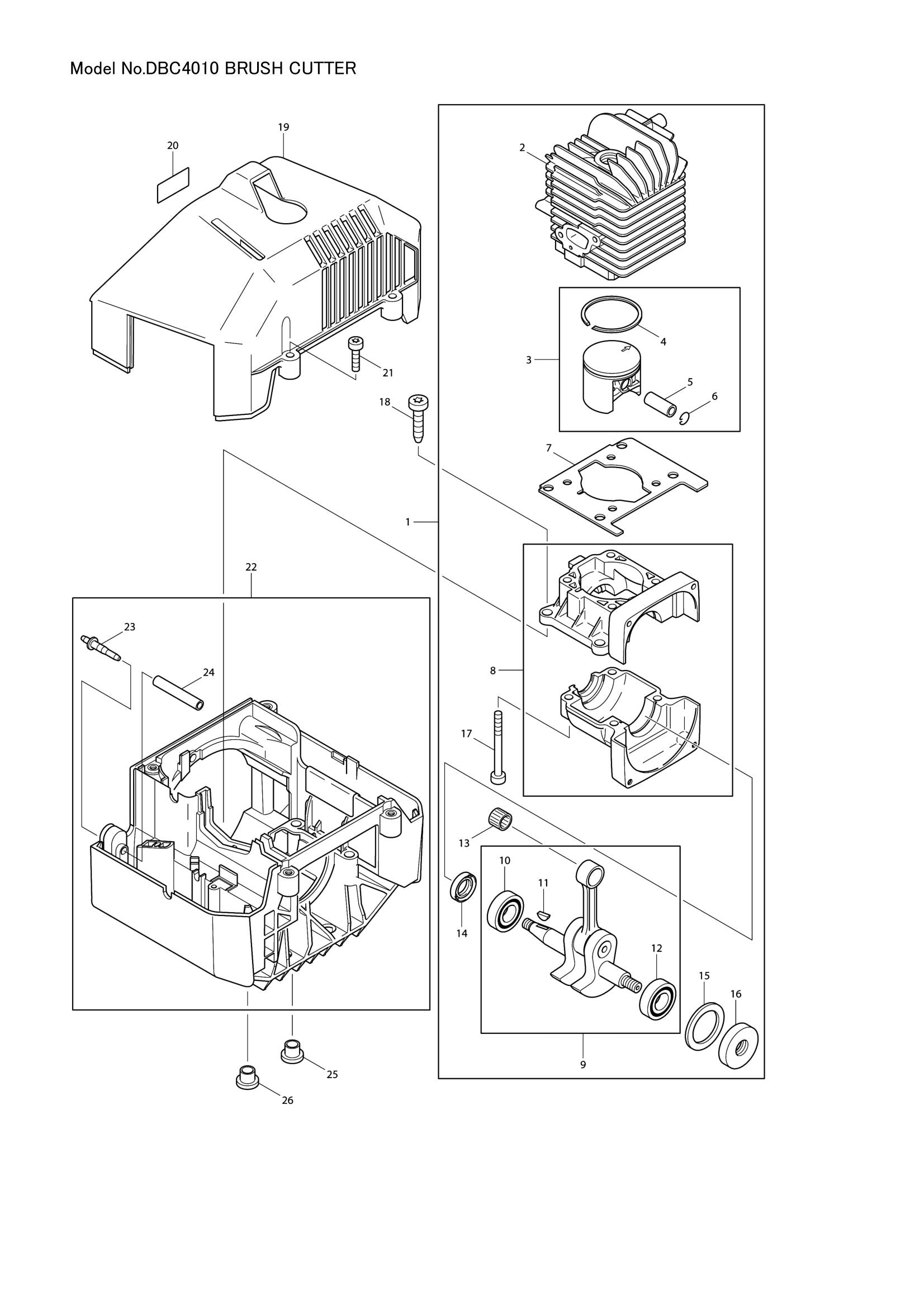 DBC4010 exploded view