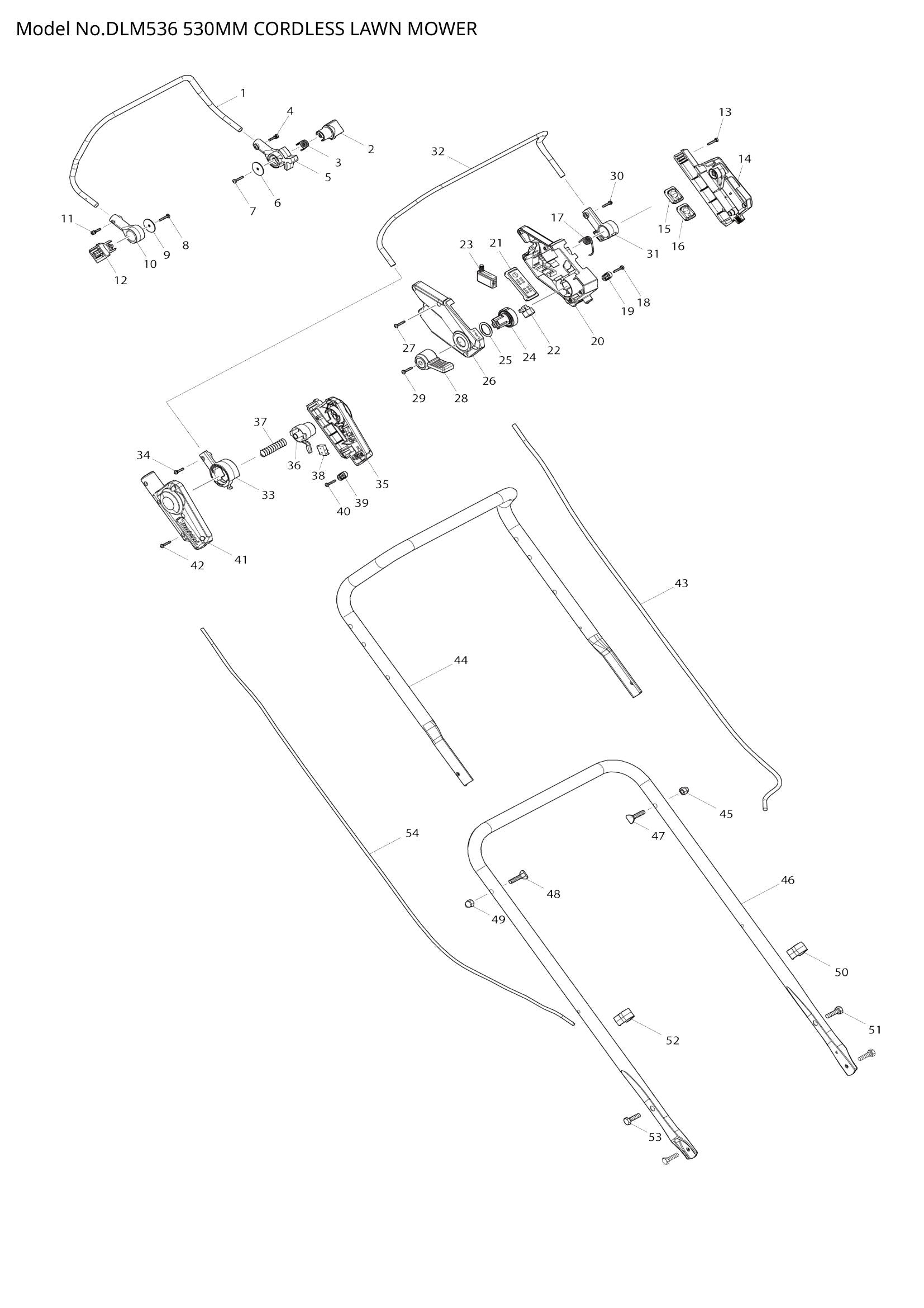 DLM536 exploded view