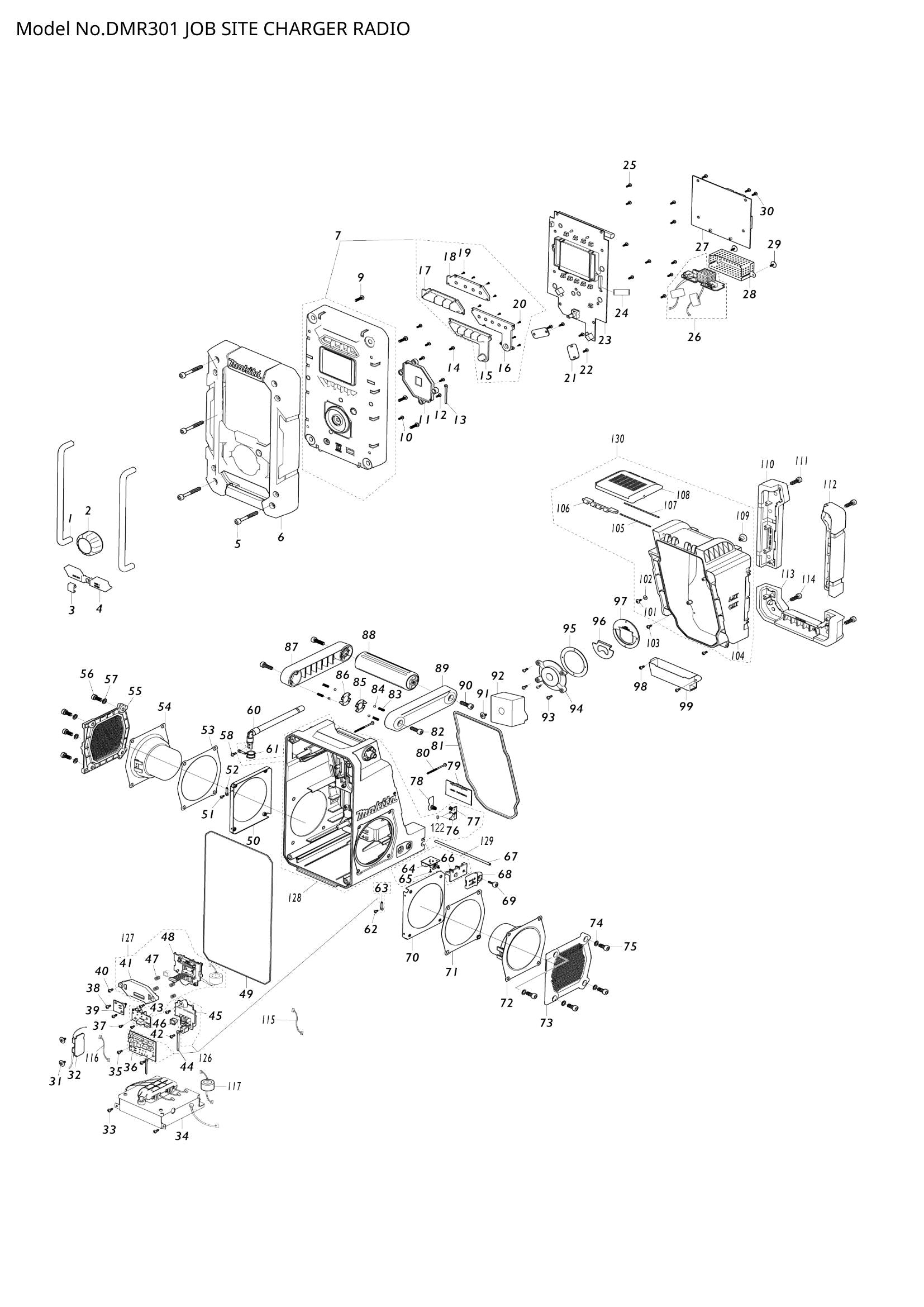 DMR301 exploded view