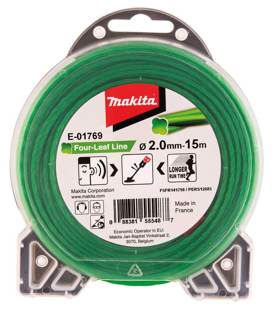Makita E-01769 keturlapė nailoninė valas 2,0 mm x 15 m