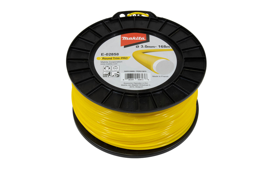 Makita E-02858 Apvalios apdailos profesionalus nailono laidas, 3,0 mm x 168 m