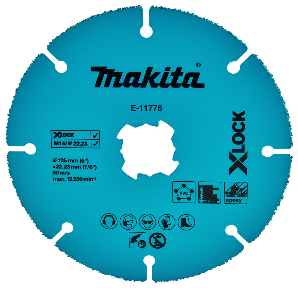 Makita E-11776 Hartmetall-Körnungsklinge 125 mm, X-LOCK