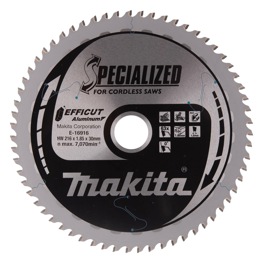 Makita E-16916 T.C.T. Kreissägeblatt 216x30 mm 63T
E-16916