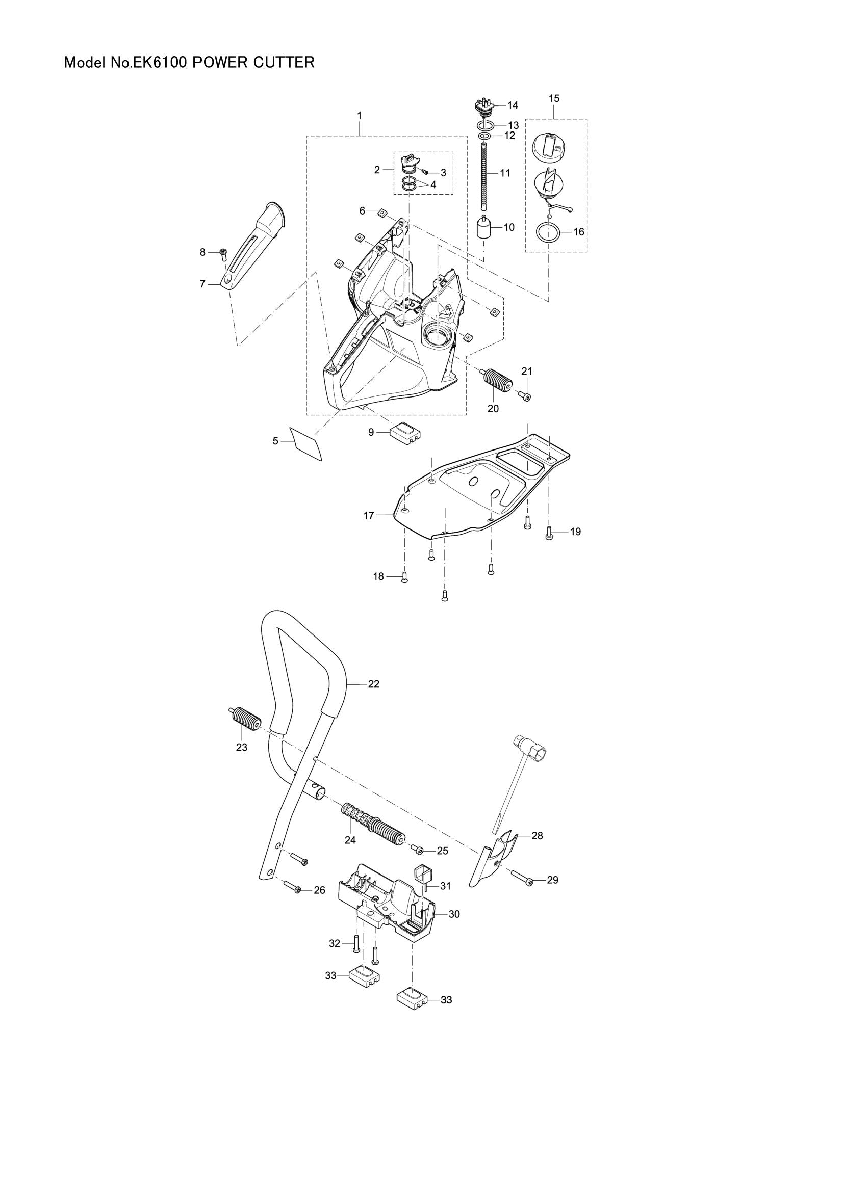 EK6100 exploded view