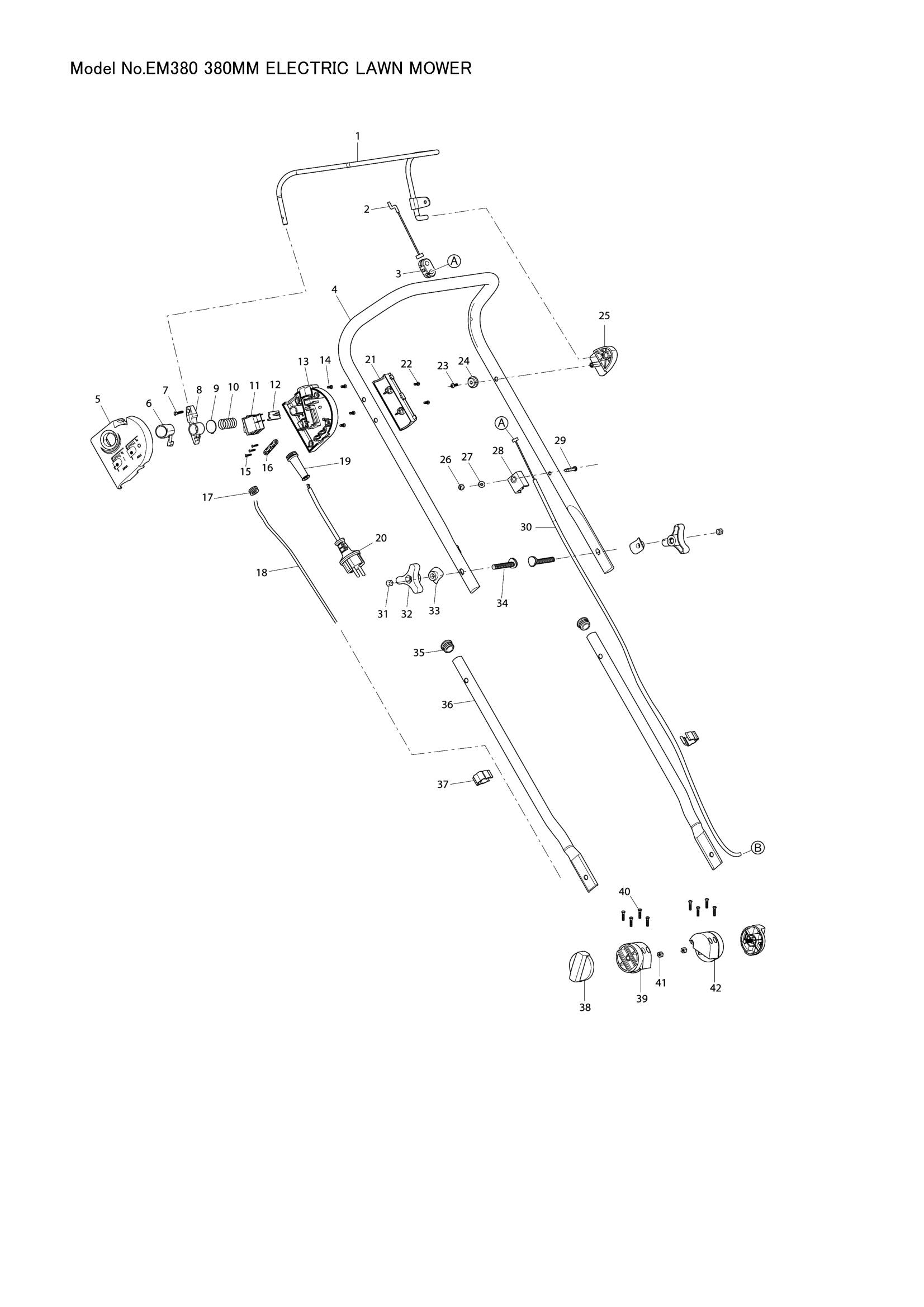 EM380 exploded view