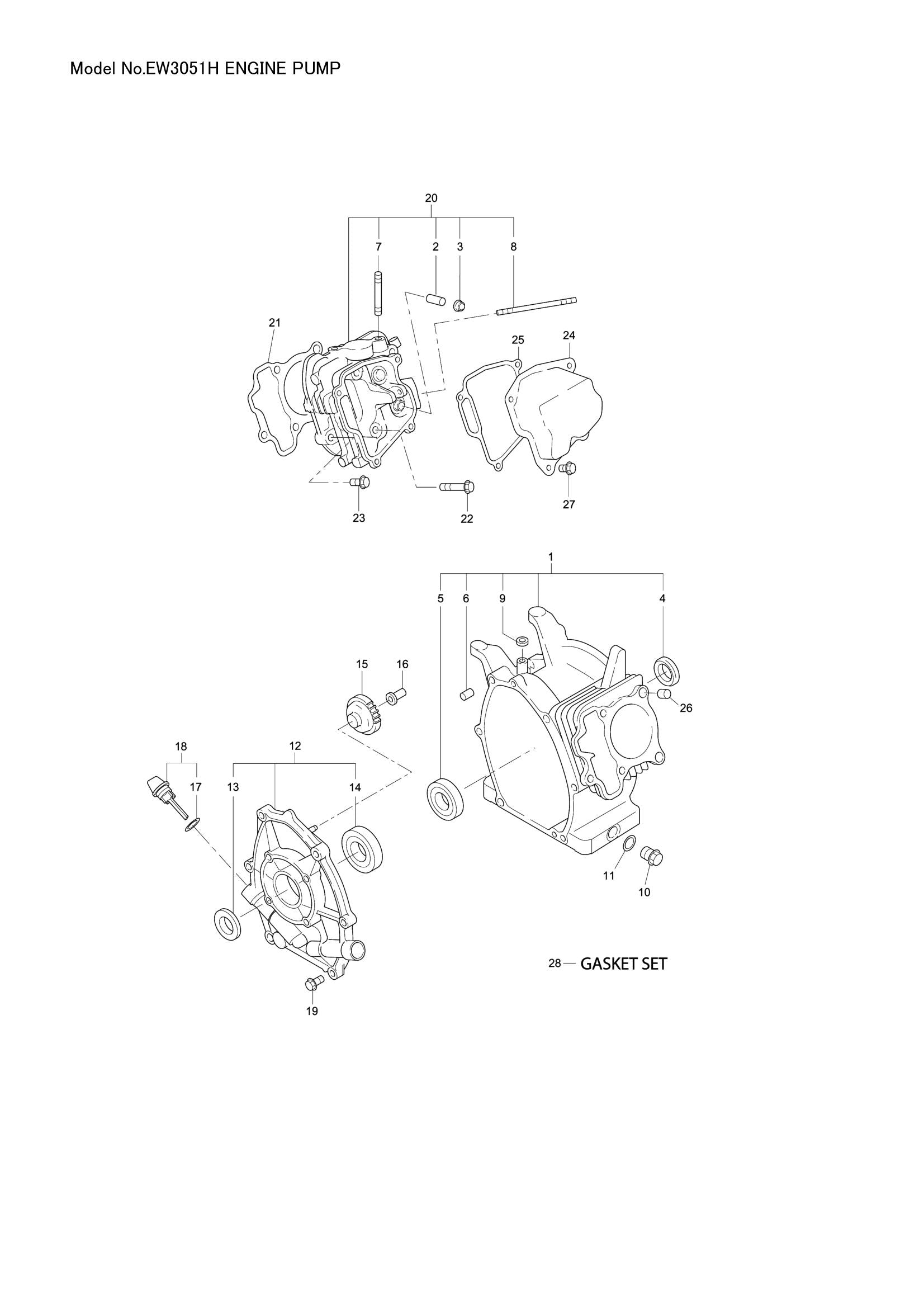 EW3051H exploded view