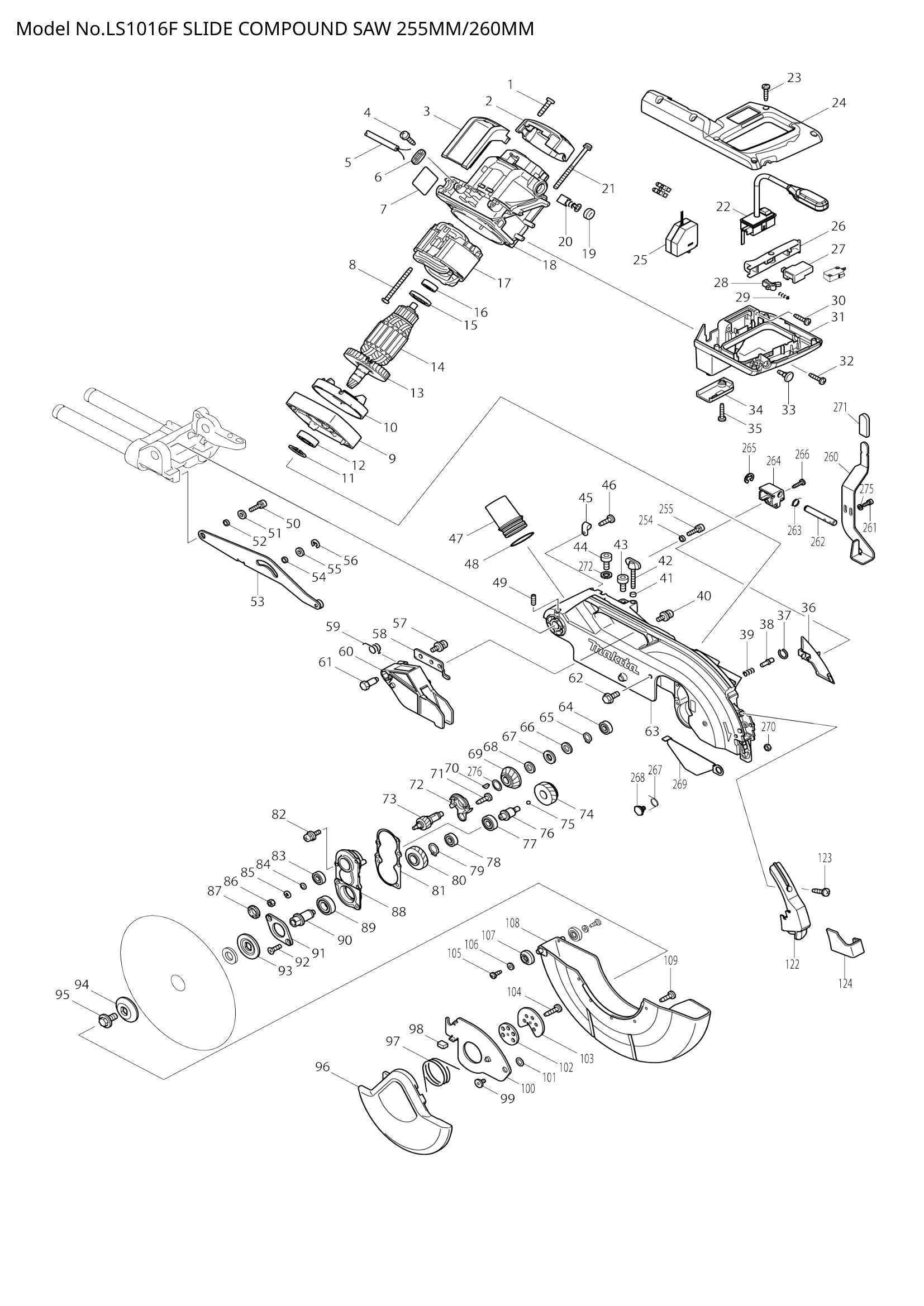 LS1016F exploded view