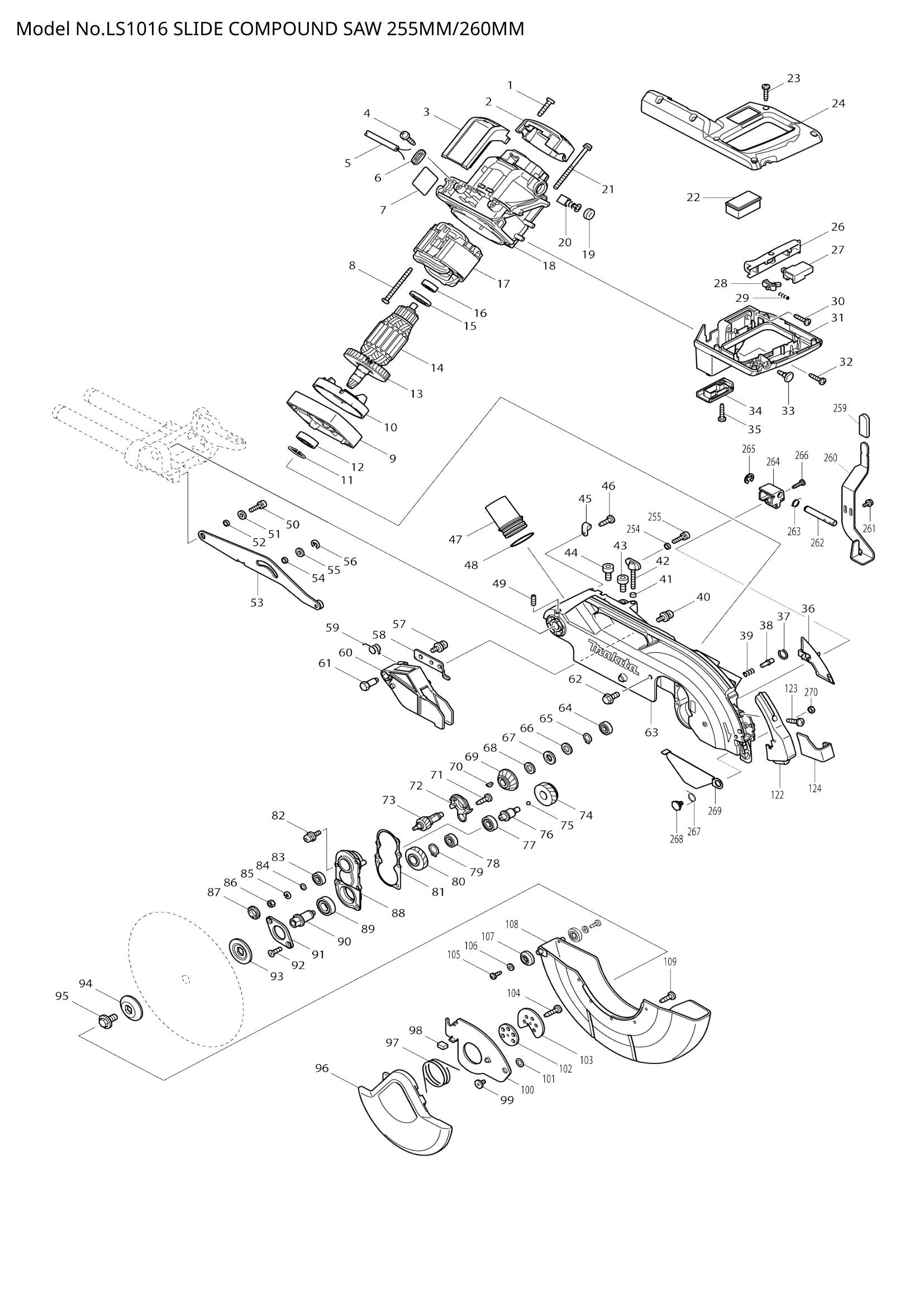 LS1016 exploded view