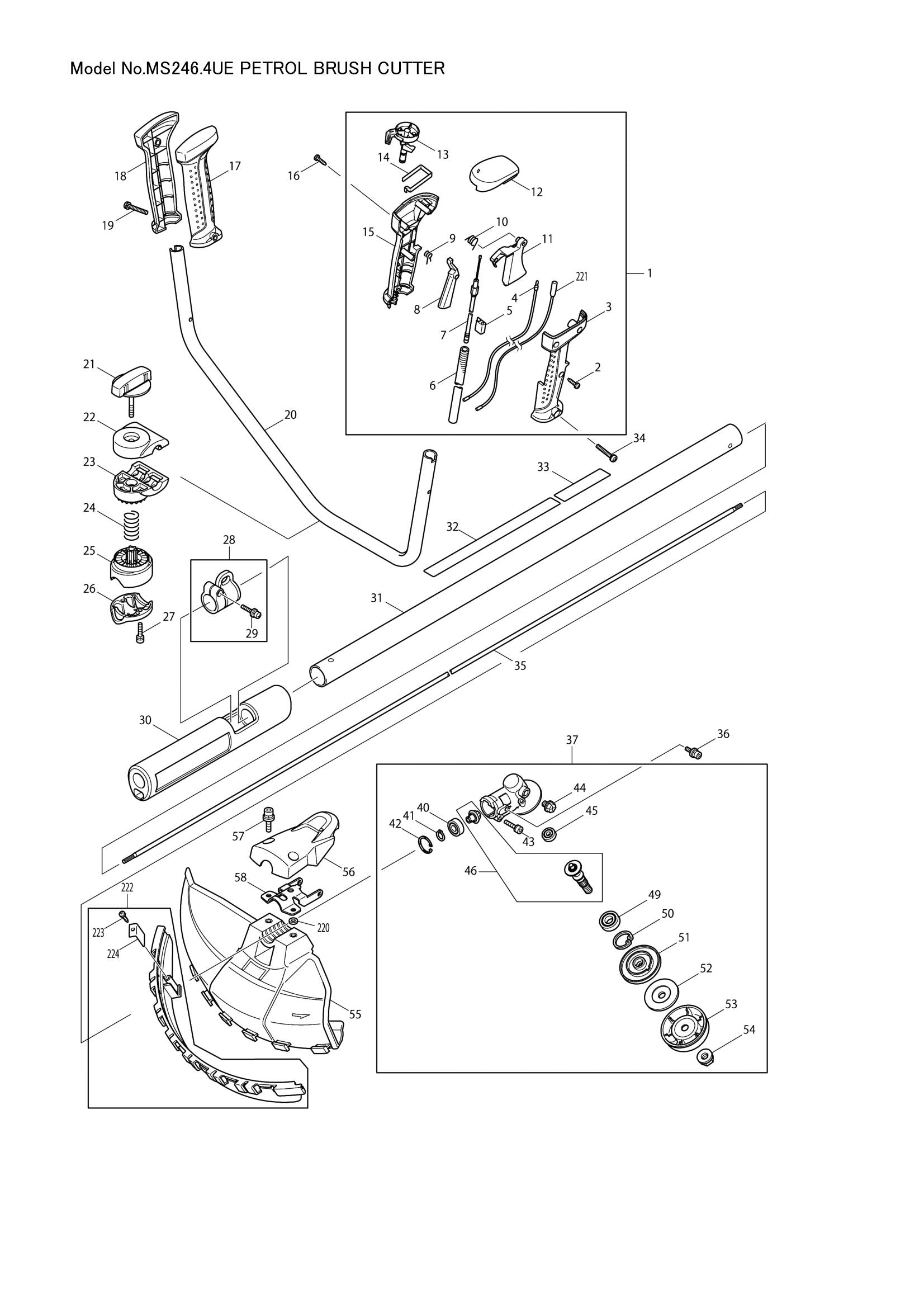 MS246 exploded view