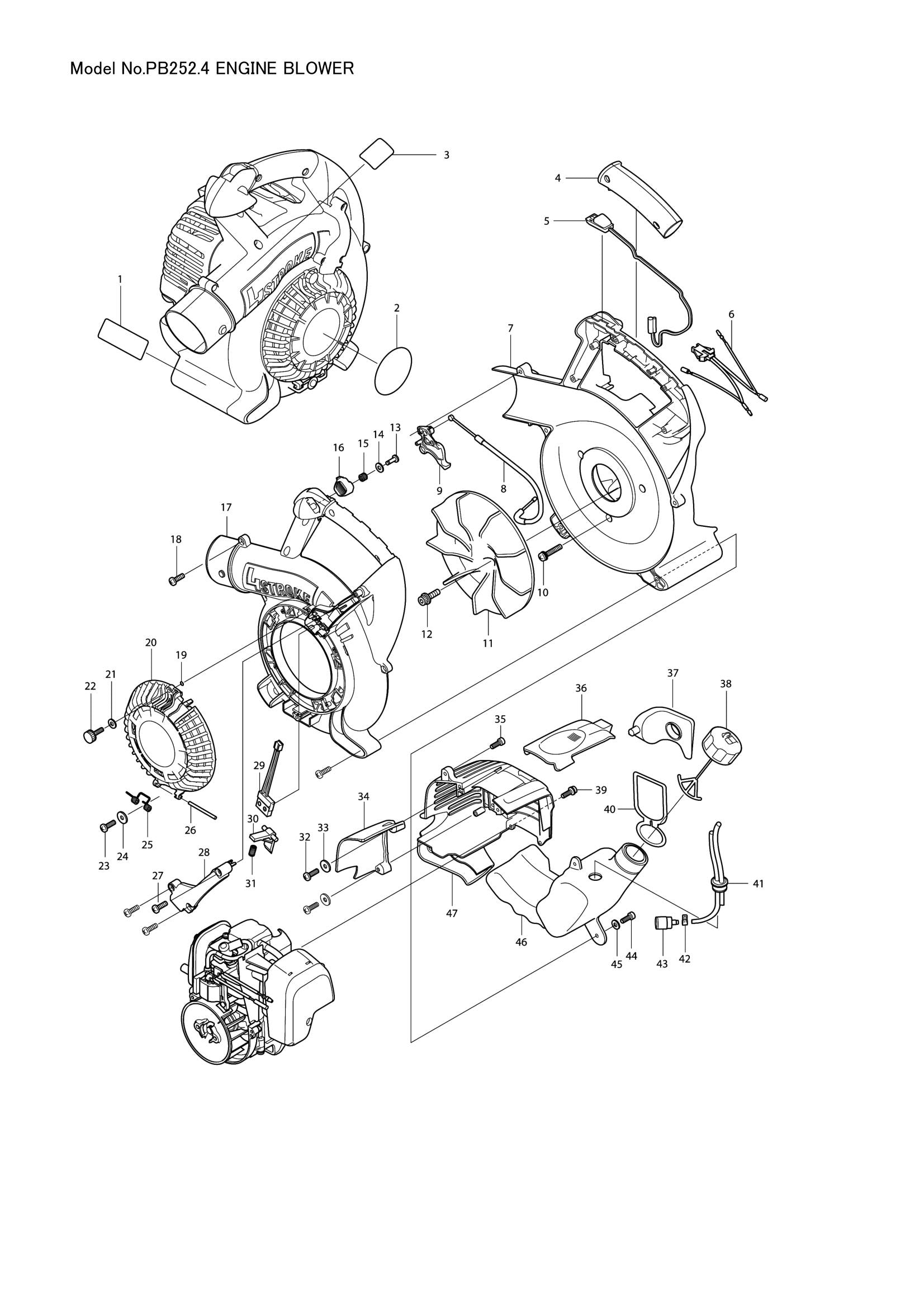 PB252 exploded view