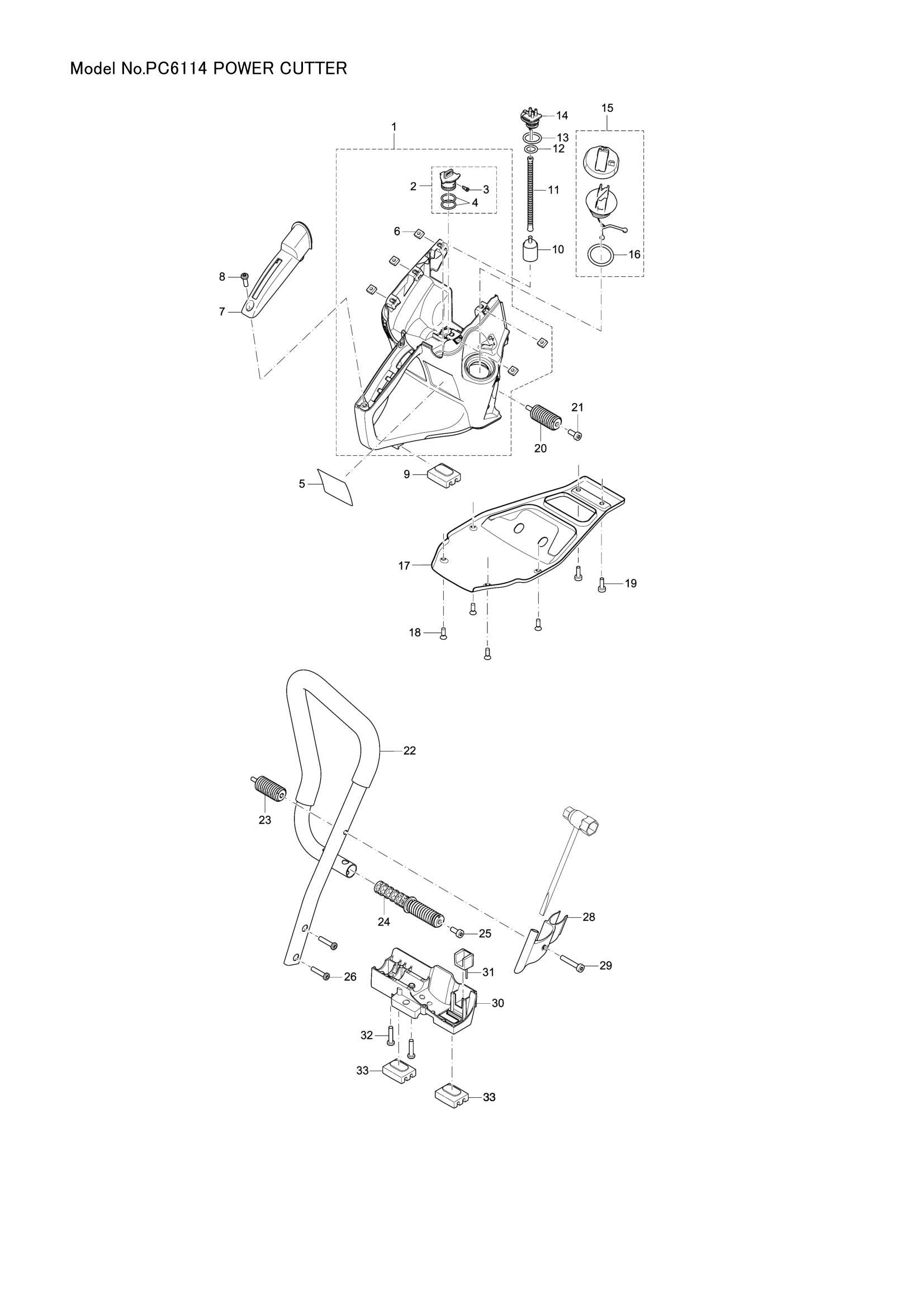 PC6114 exploded view