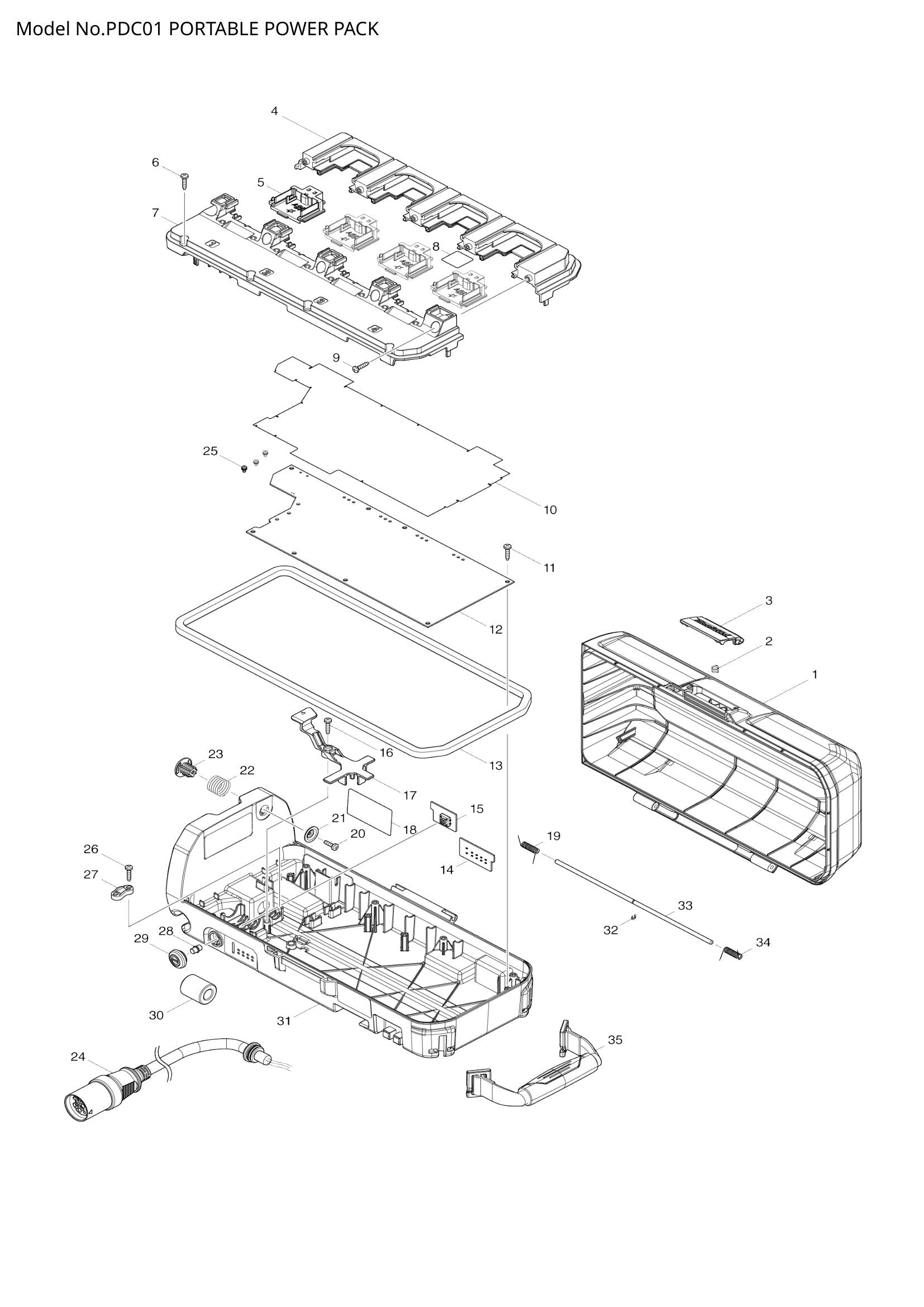 PDC01 exploded view