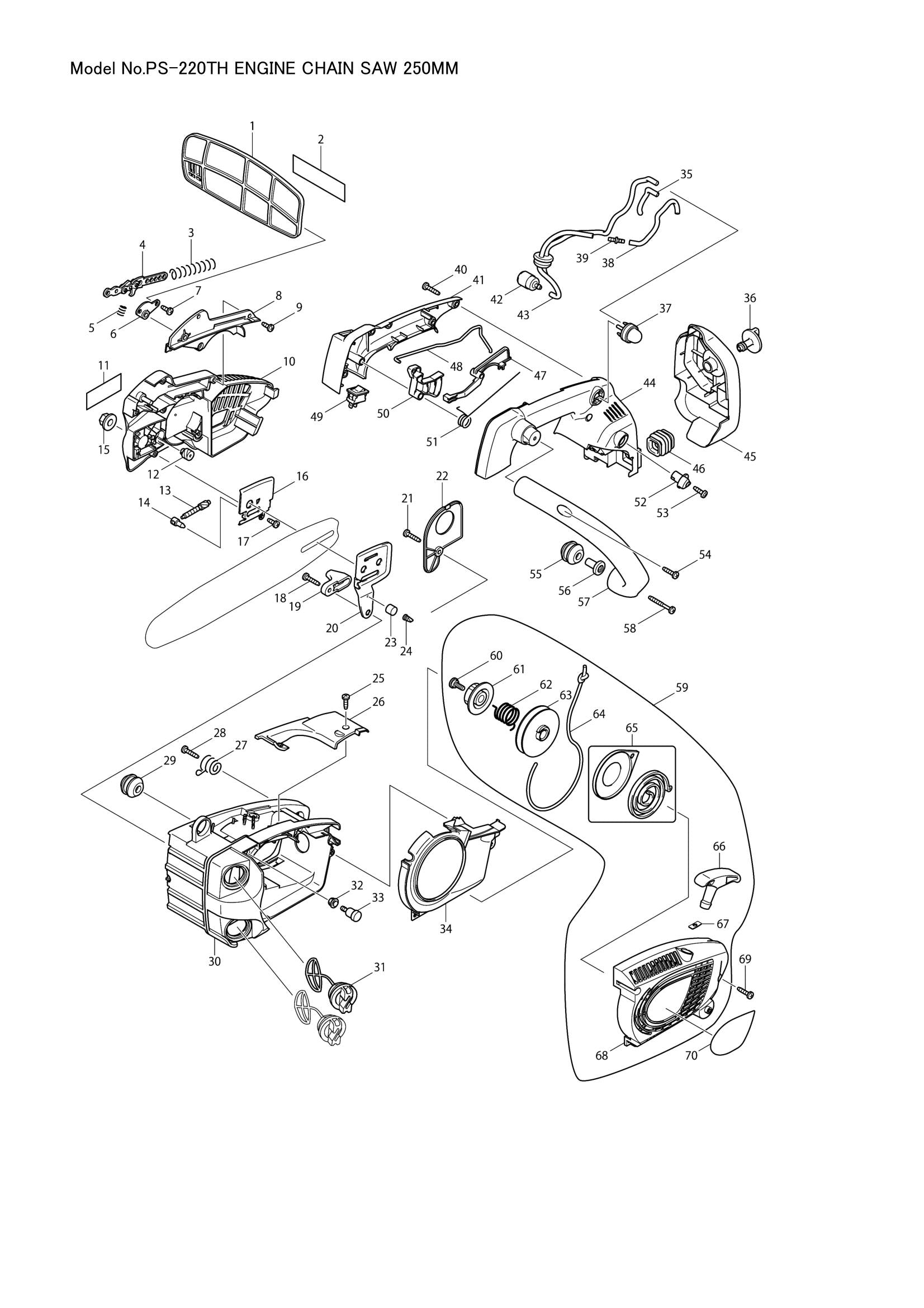 PS-220TH exploded view