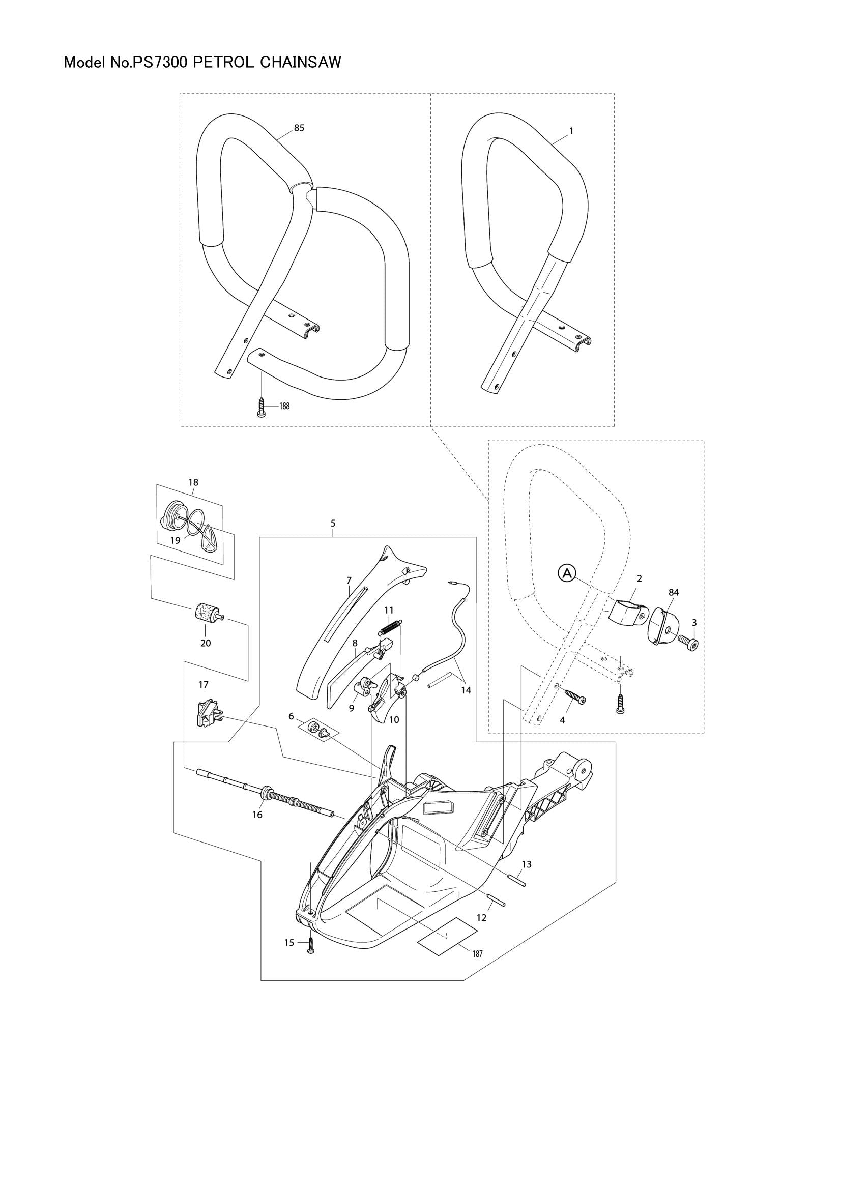 PS7300 exploded view