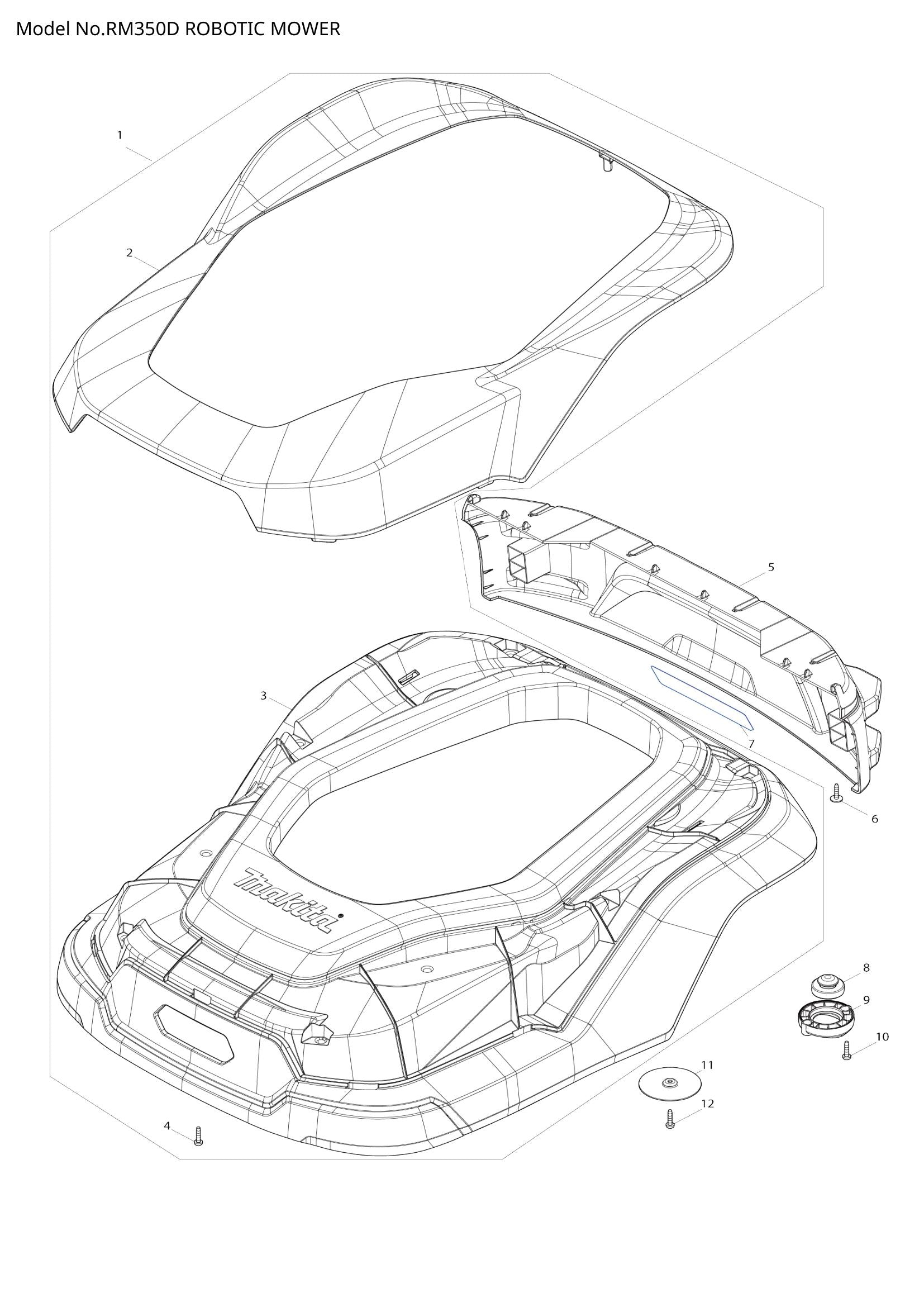 RM350D exploded view