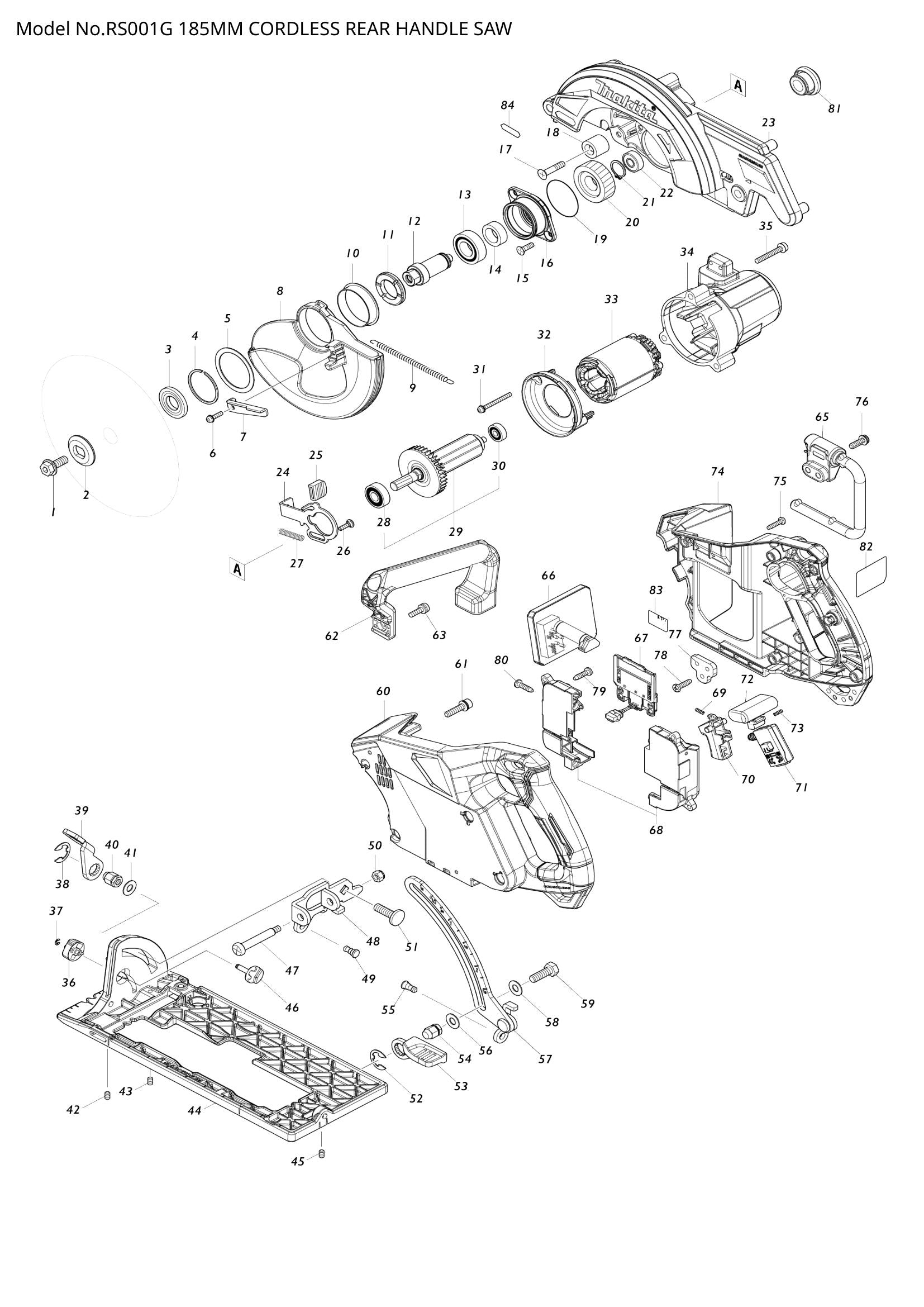 RS001G exploded view