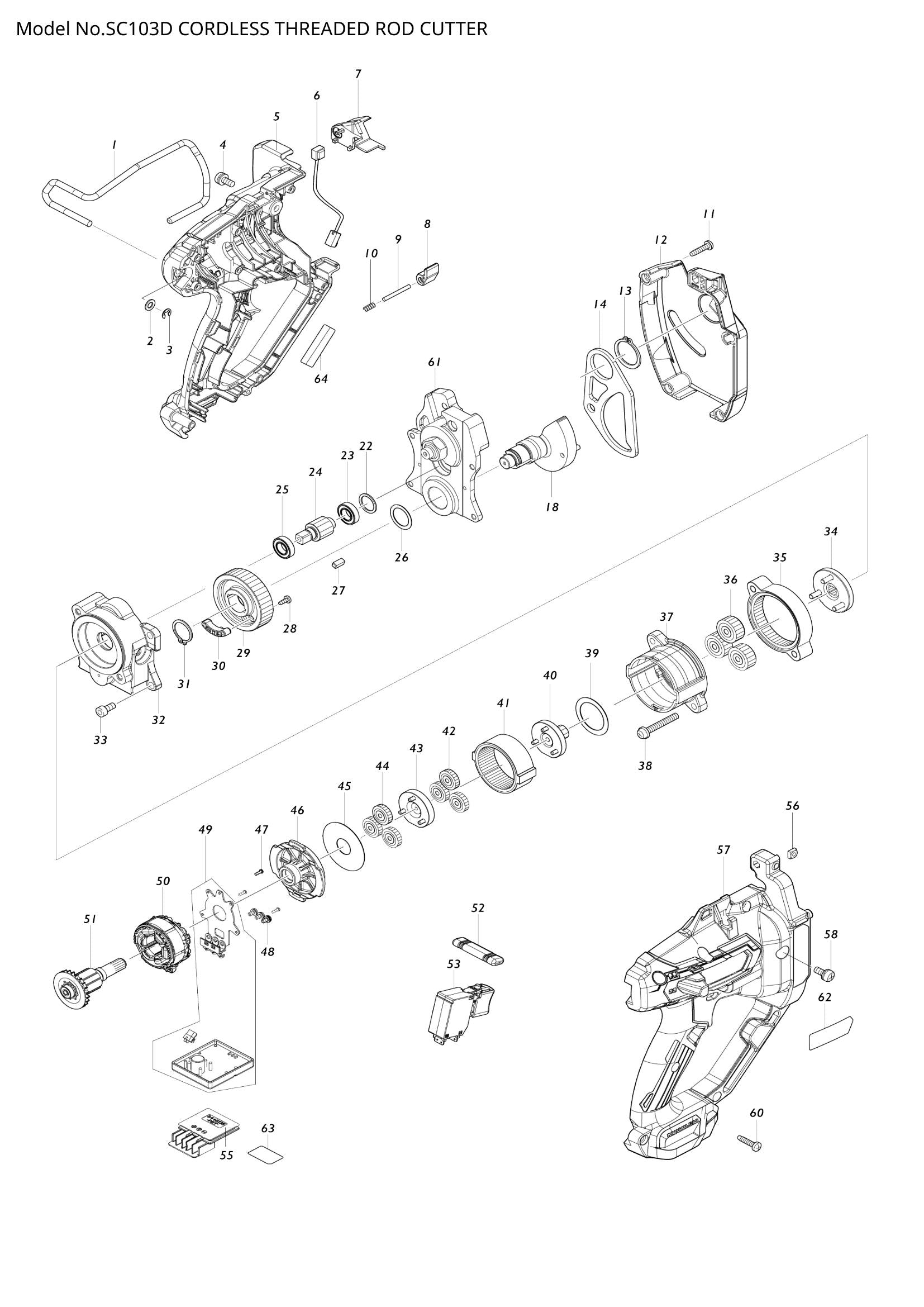 SC103D exploded view