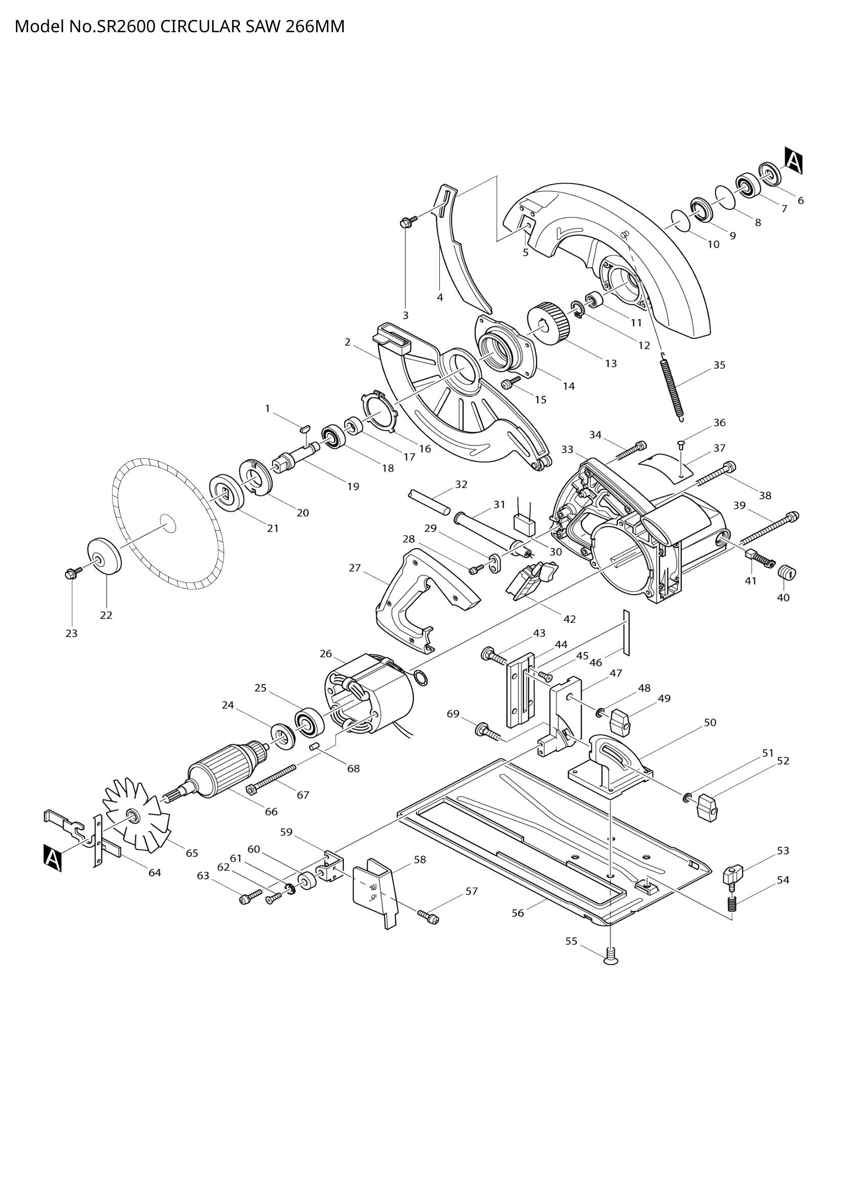 SR2600 exploded view