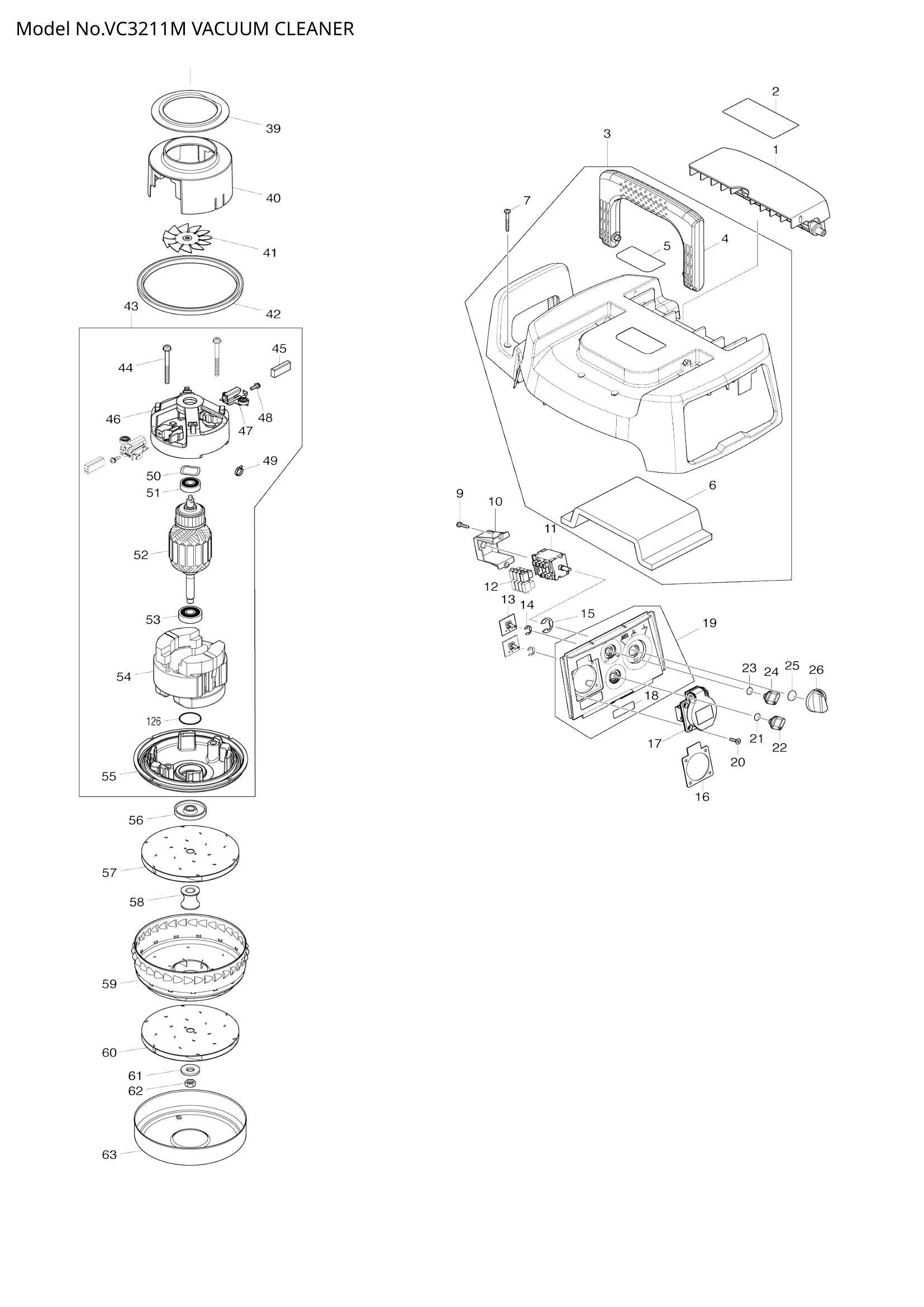 VC3211M exploded view