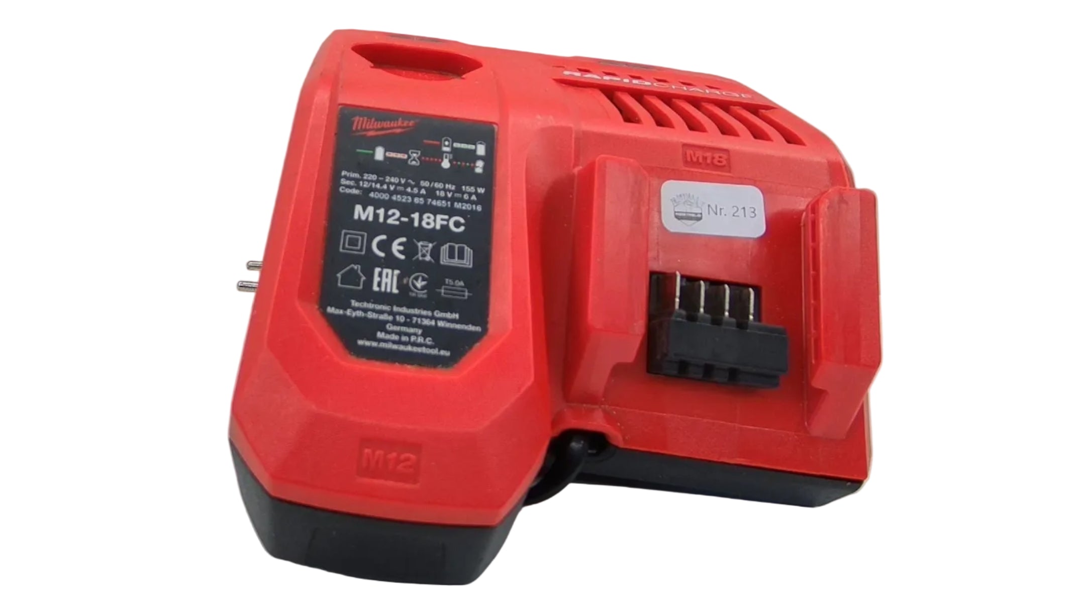 NAUDOTAS Milwaukee greitasis įkroviklis M12-18C