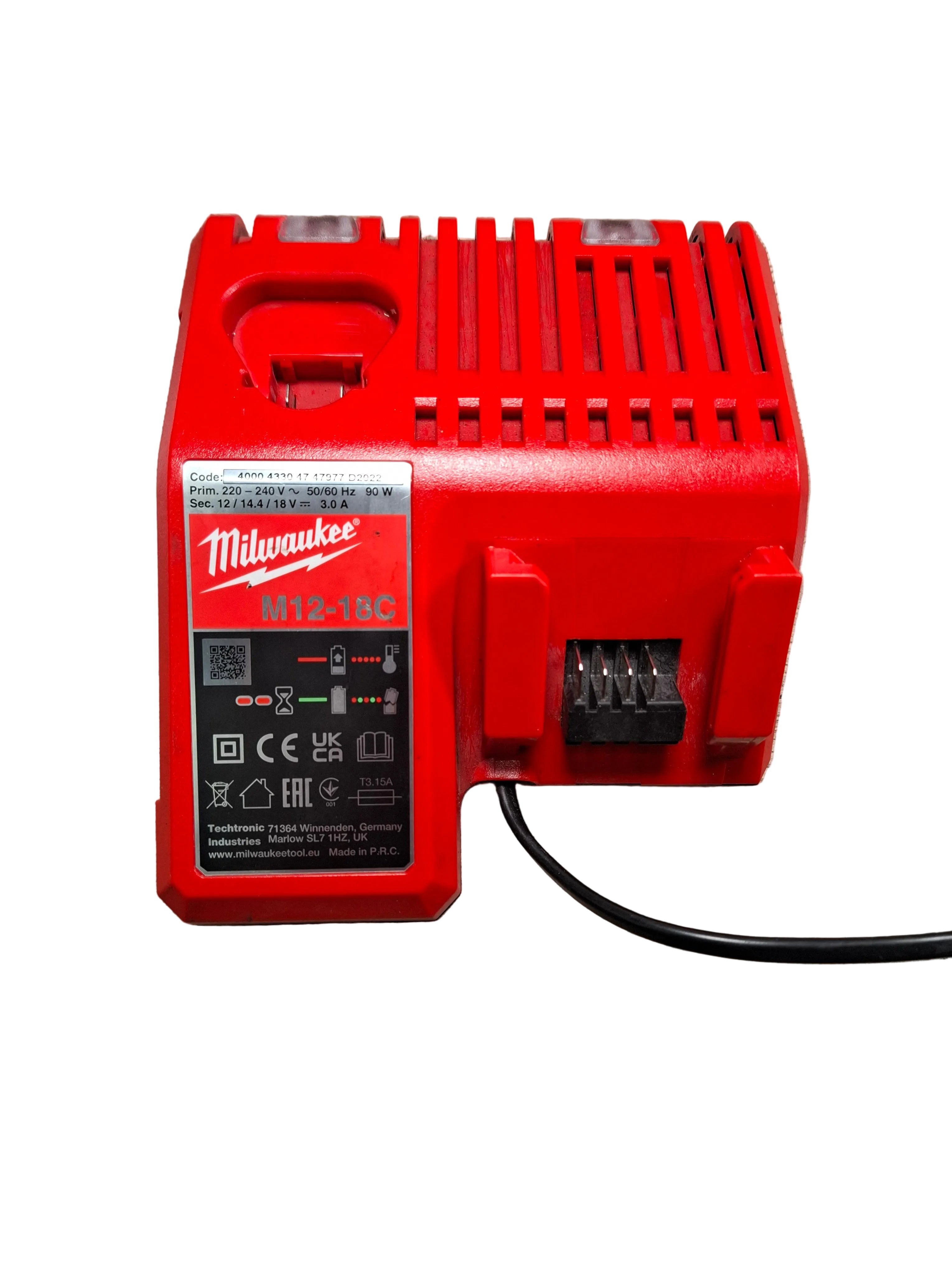 NAUDOTAS Milwaukee greitasis įkroviklis M12-18C