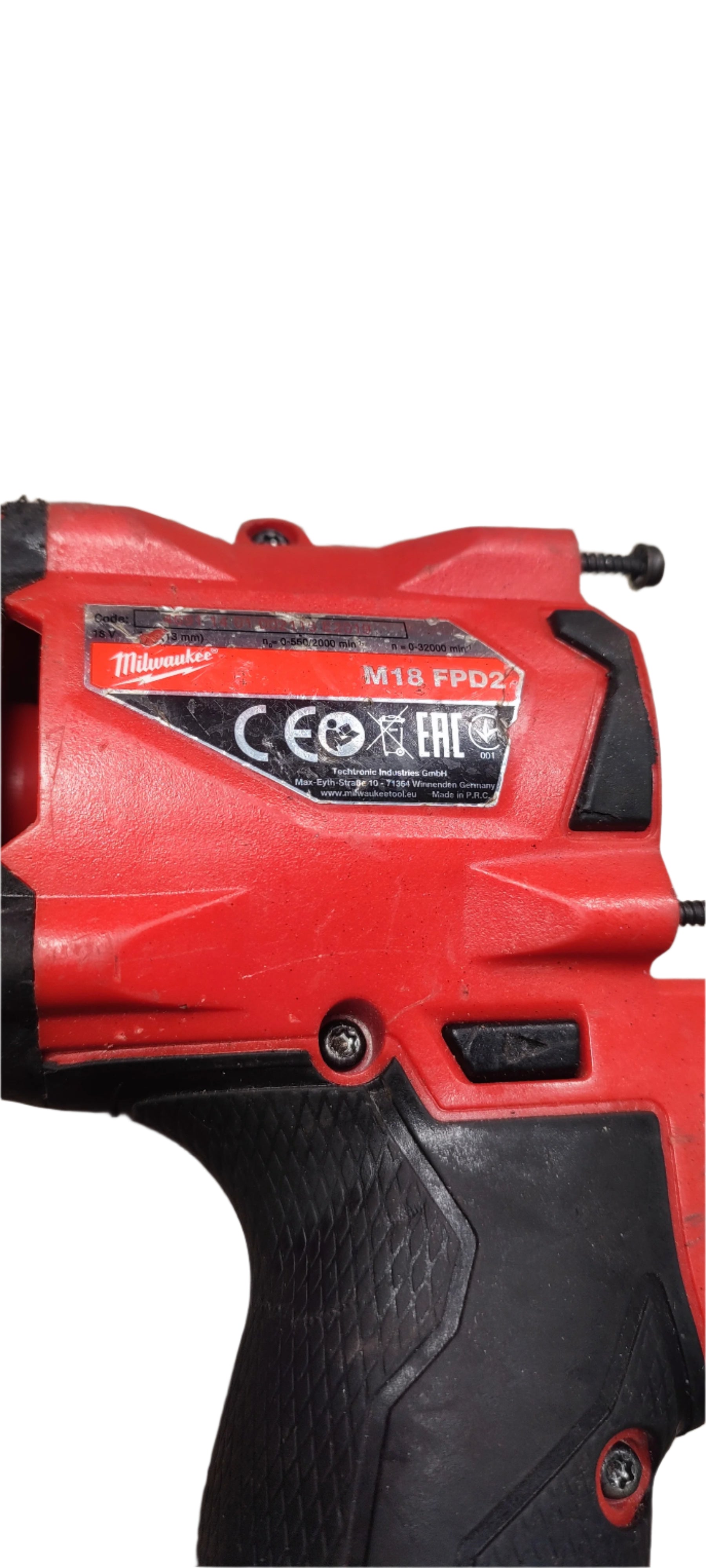 Milwaukee M18 FPD2 korpusas naudotas