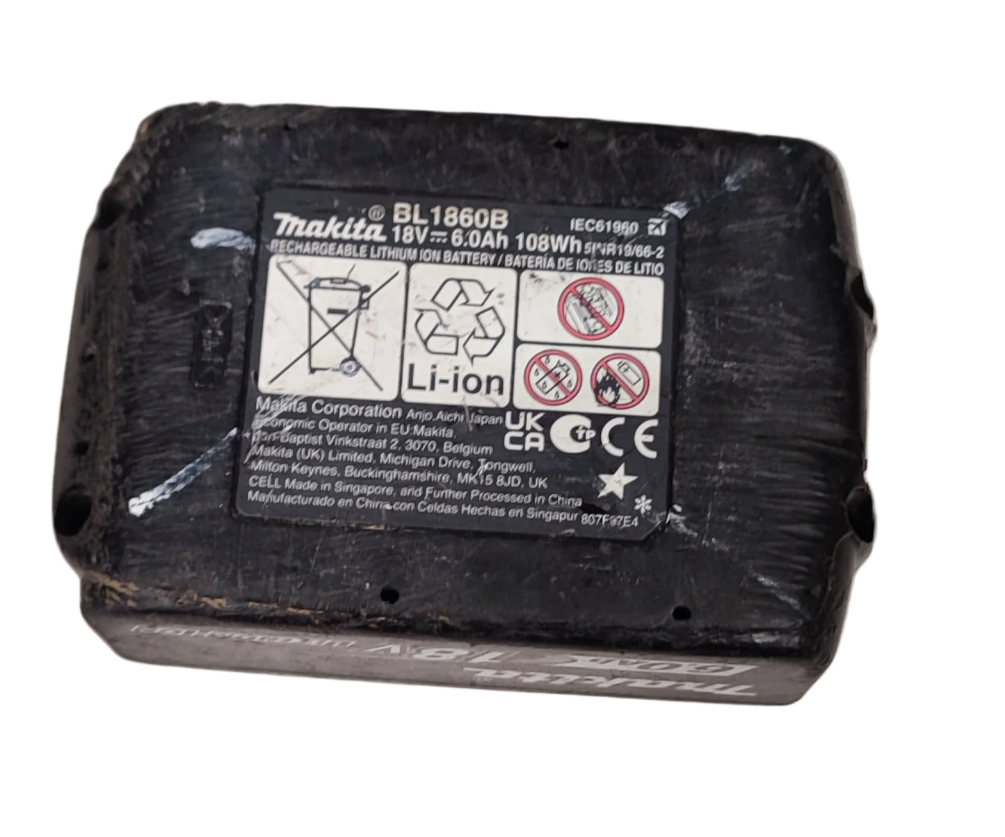 Makita BL1860b 18v 6ah battery USED