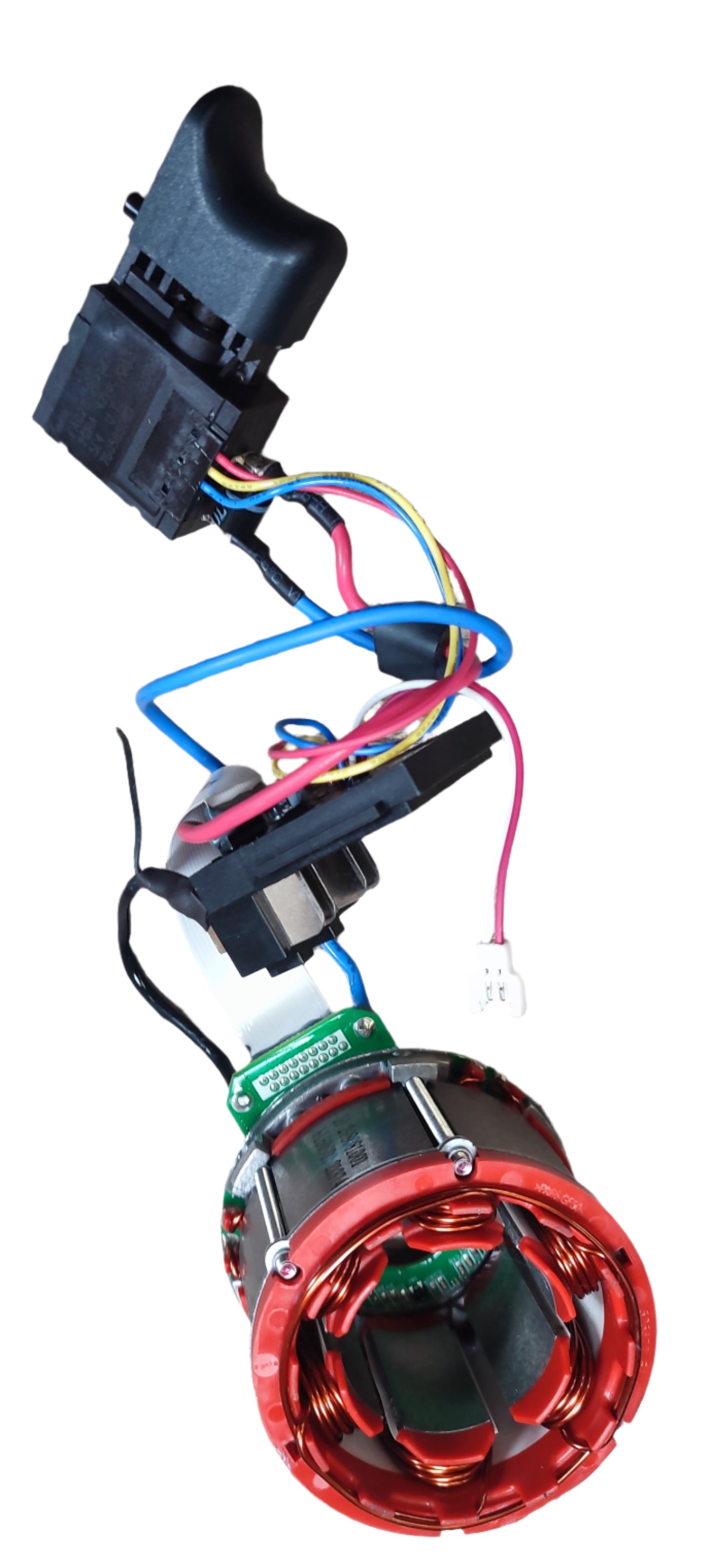 Milwaukee M18 CSX Electronic Switch 4931453361 spare part with wiring connections and components.