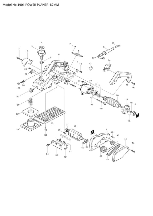 1901 exploded view