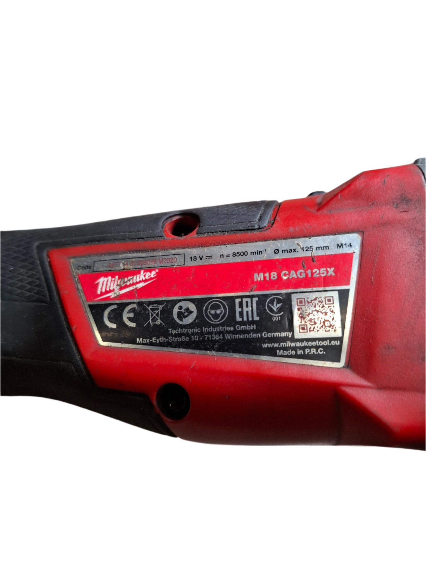 Milwaukee M18 CAG125X 18V brushless angle grinder USED