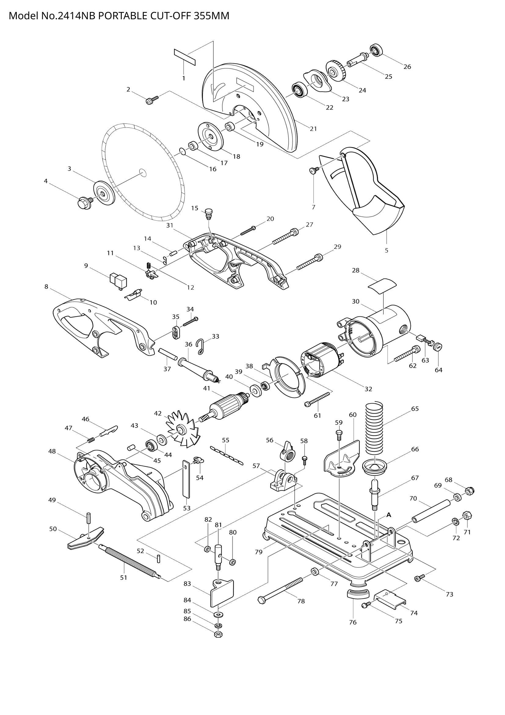 2414NB exploded view